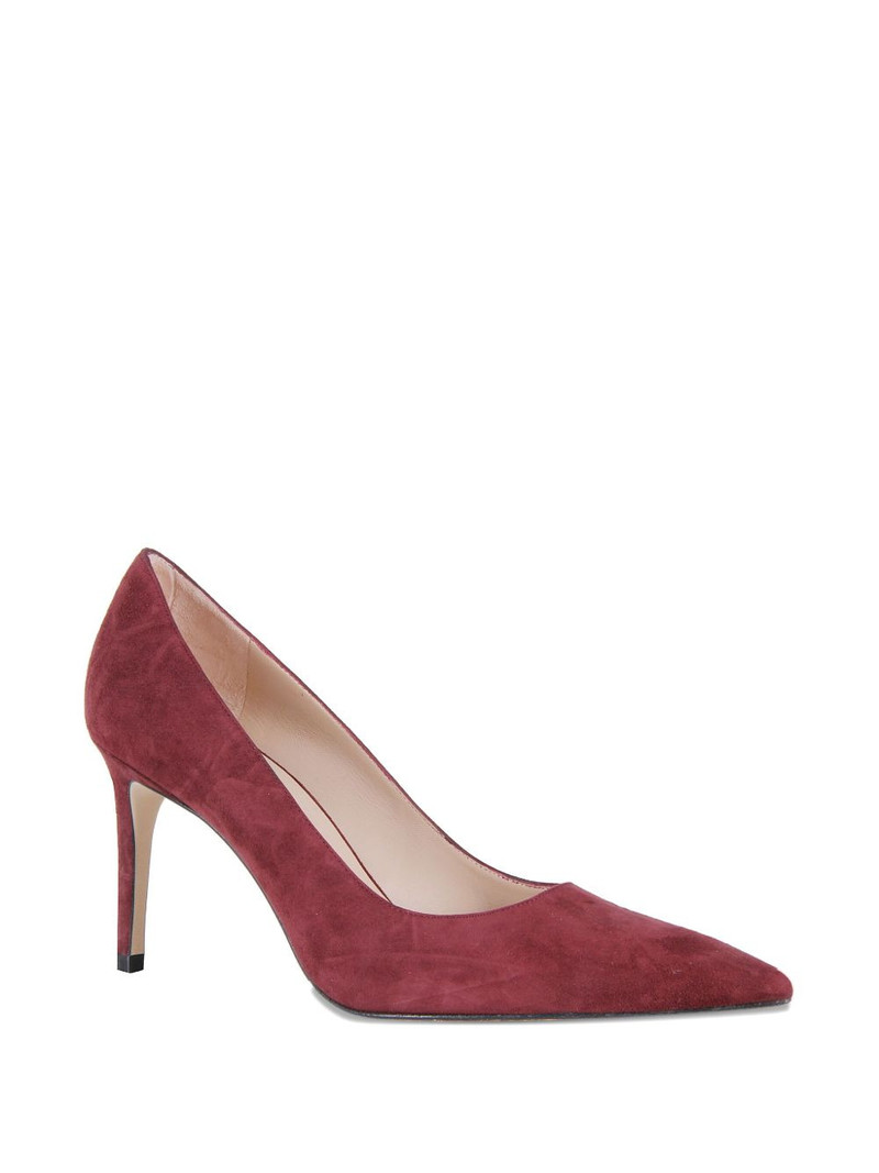 Stuart Weitzman 85mm pointed-toe heeled pumps outlook