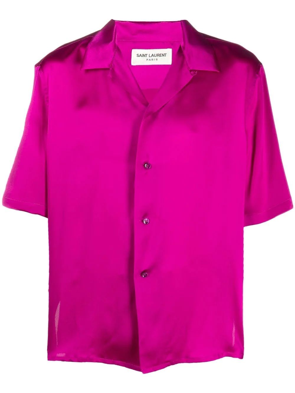 Cuban-collar silk shirt - 1