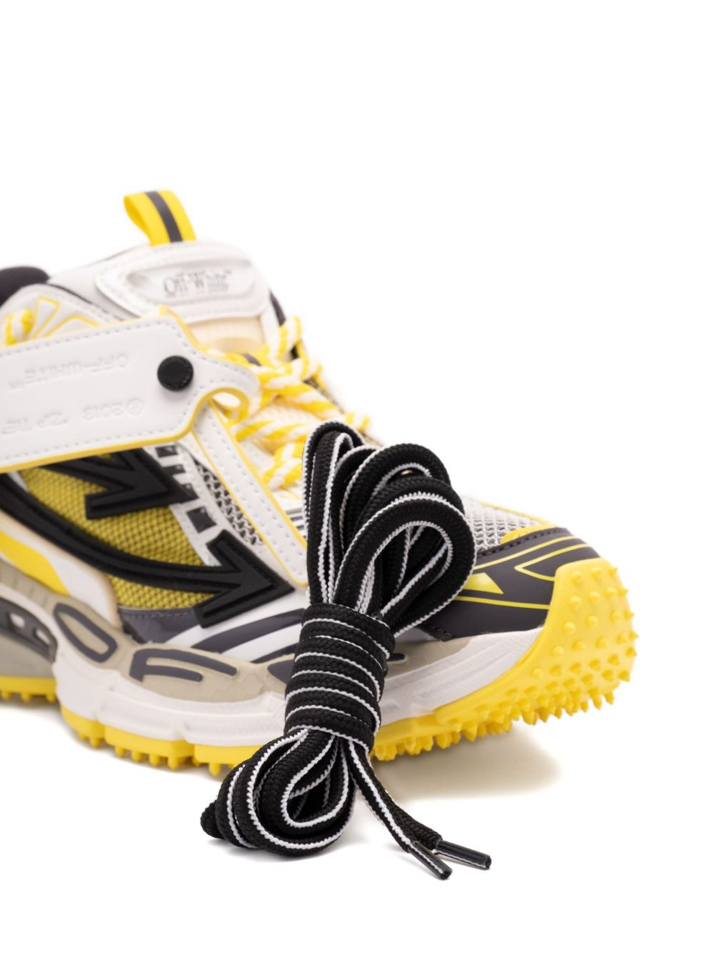 textured-sole lace-up sneakers - 5