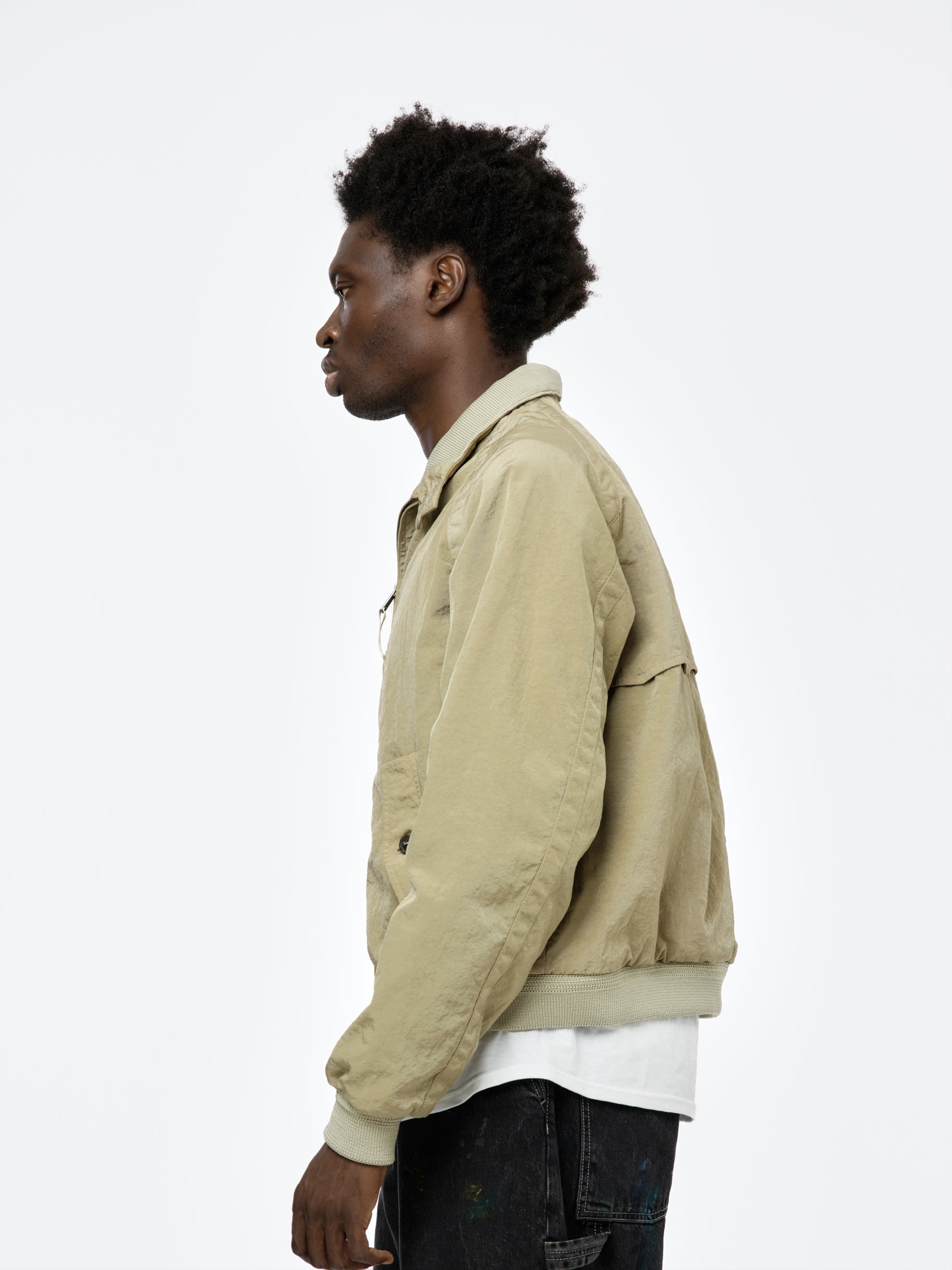 Maison Margiela NYLON SPORTS JACKET BEIGE REVERSIBLE