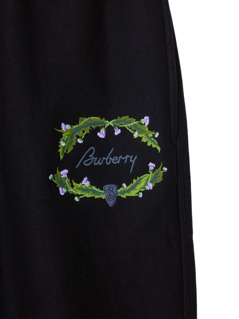 Burberry logo-embroidered track pants outlook