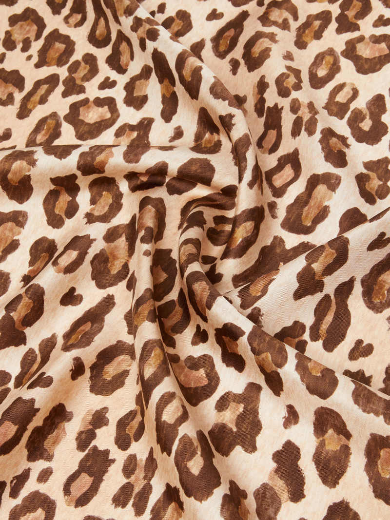 ONESTONEW Patterned silk twill foulard - BLACK 3