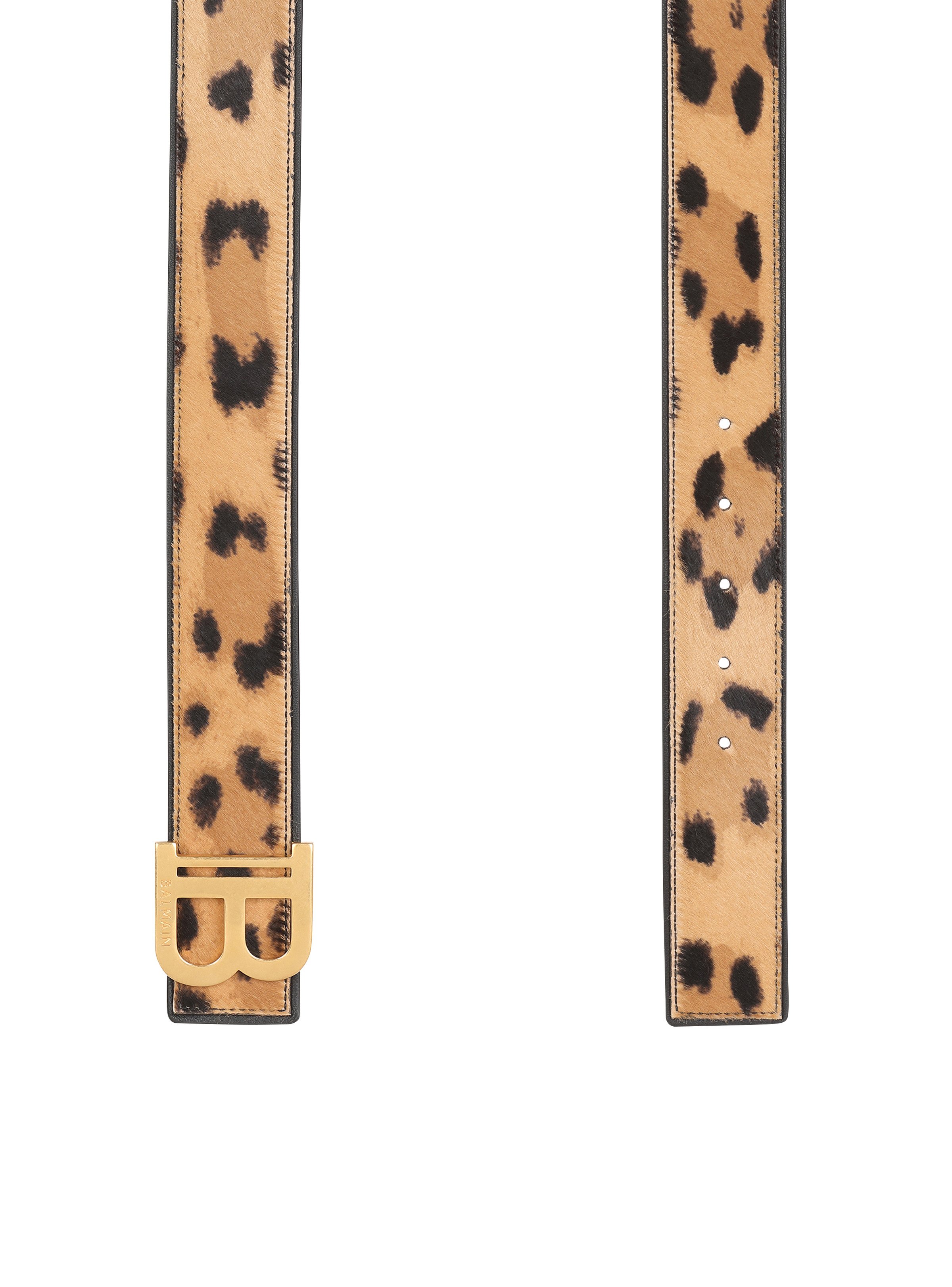 B-Belt in leopard print leather - 4