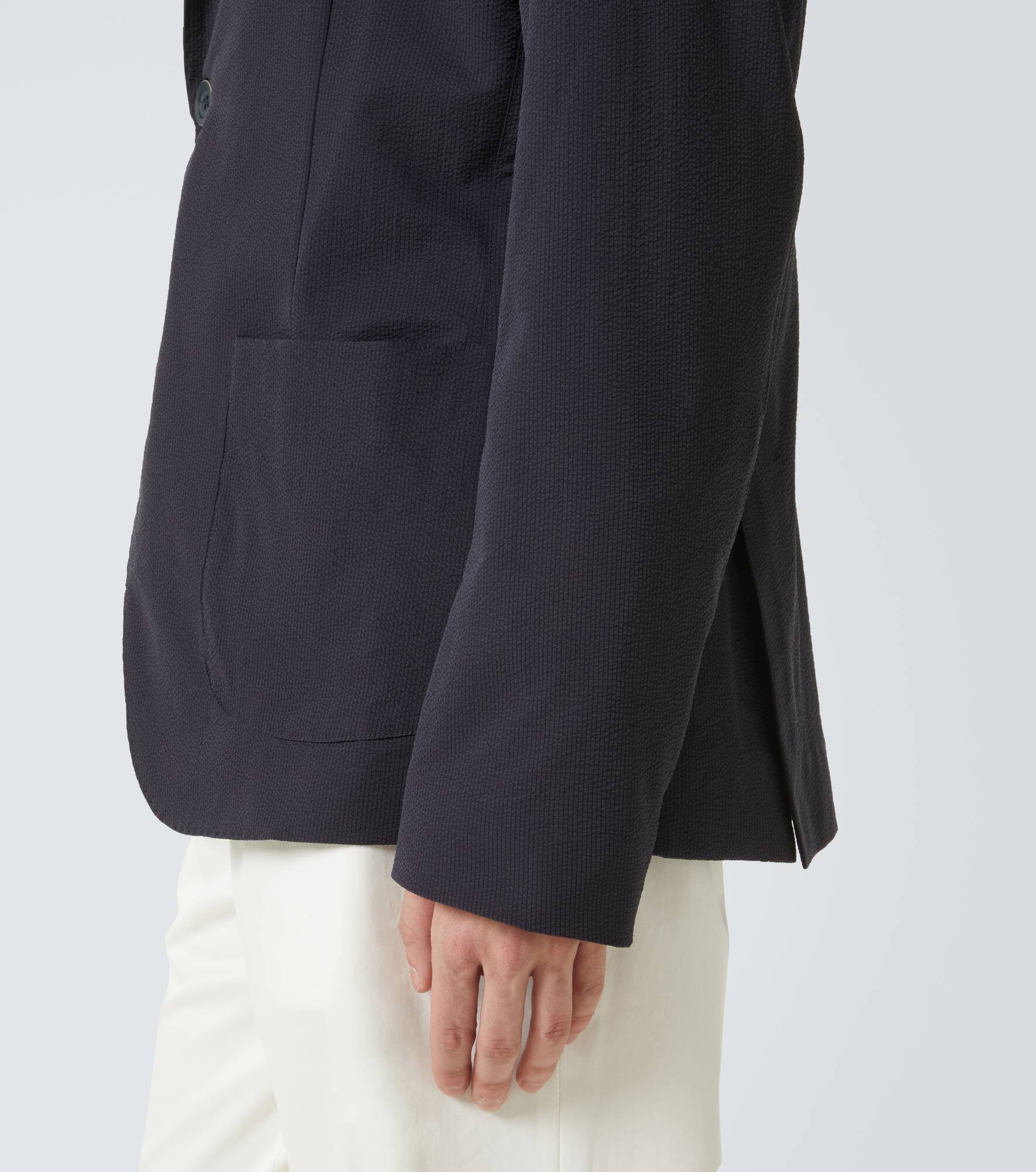 Seersucker blazer - 7