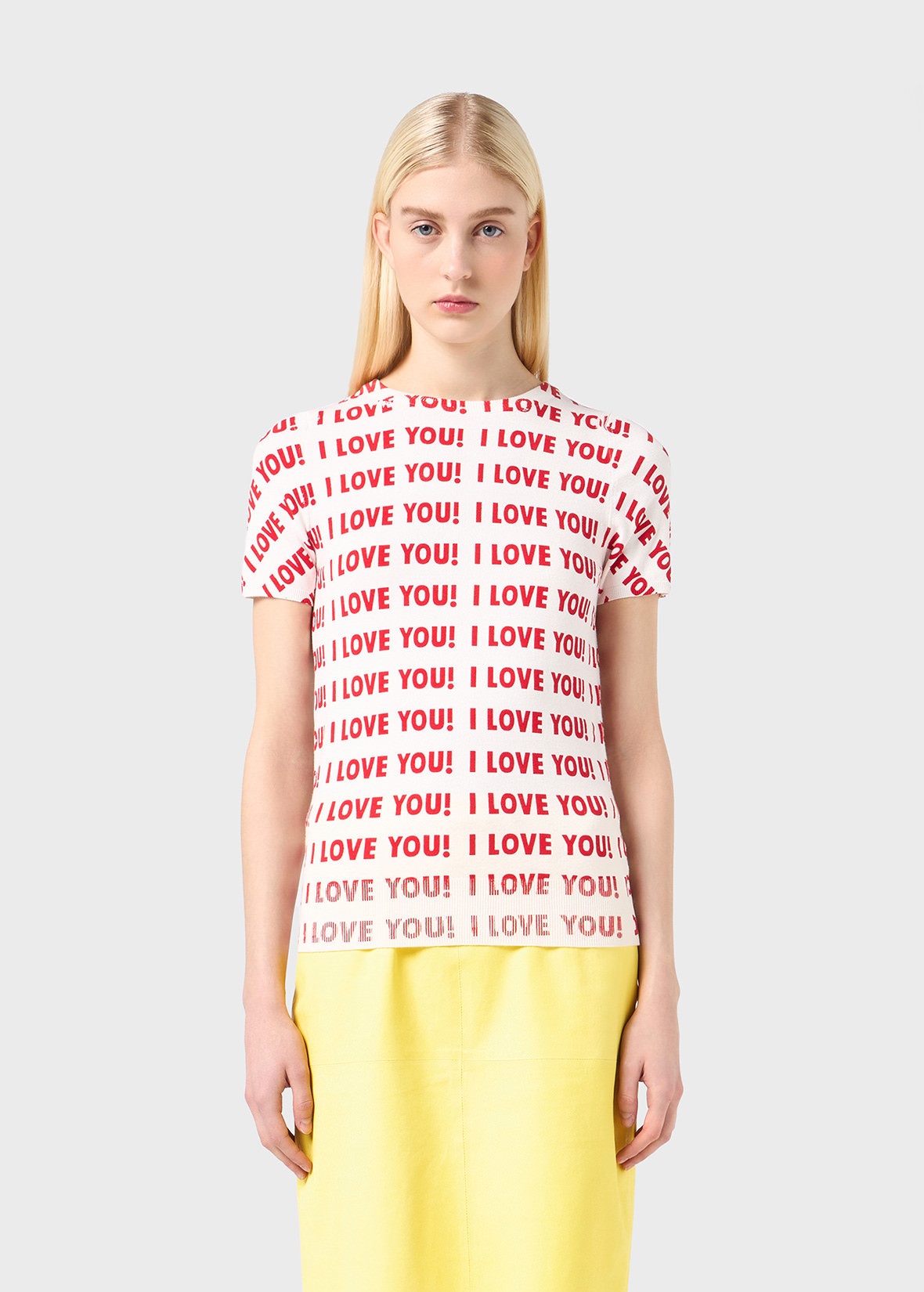 JERSEY T-SHIRT WITH I LOVE YOU! PRINT - 3