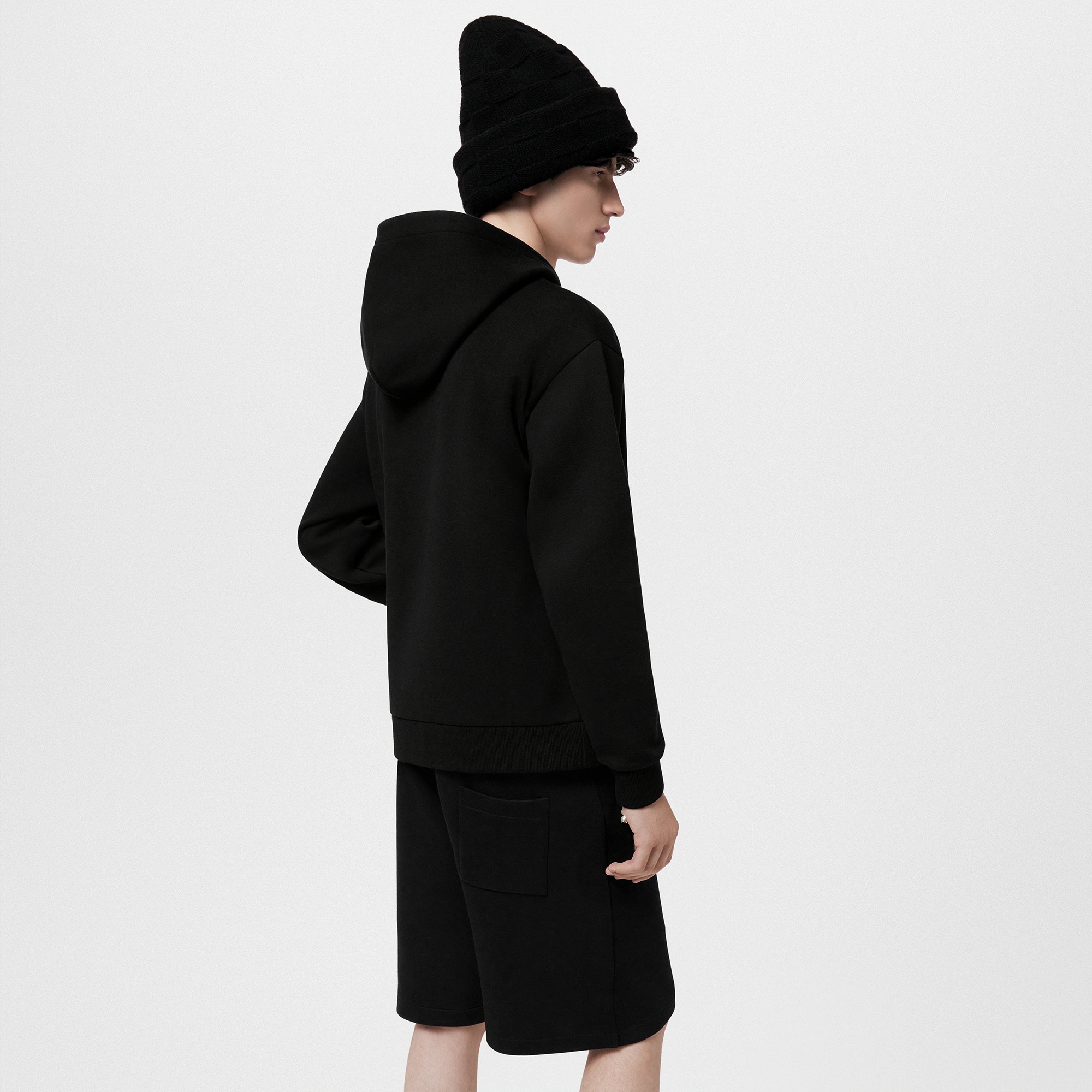 Embroidered Jersey Zip Through Hoodie - 5