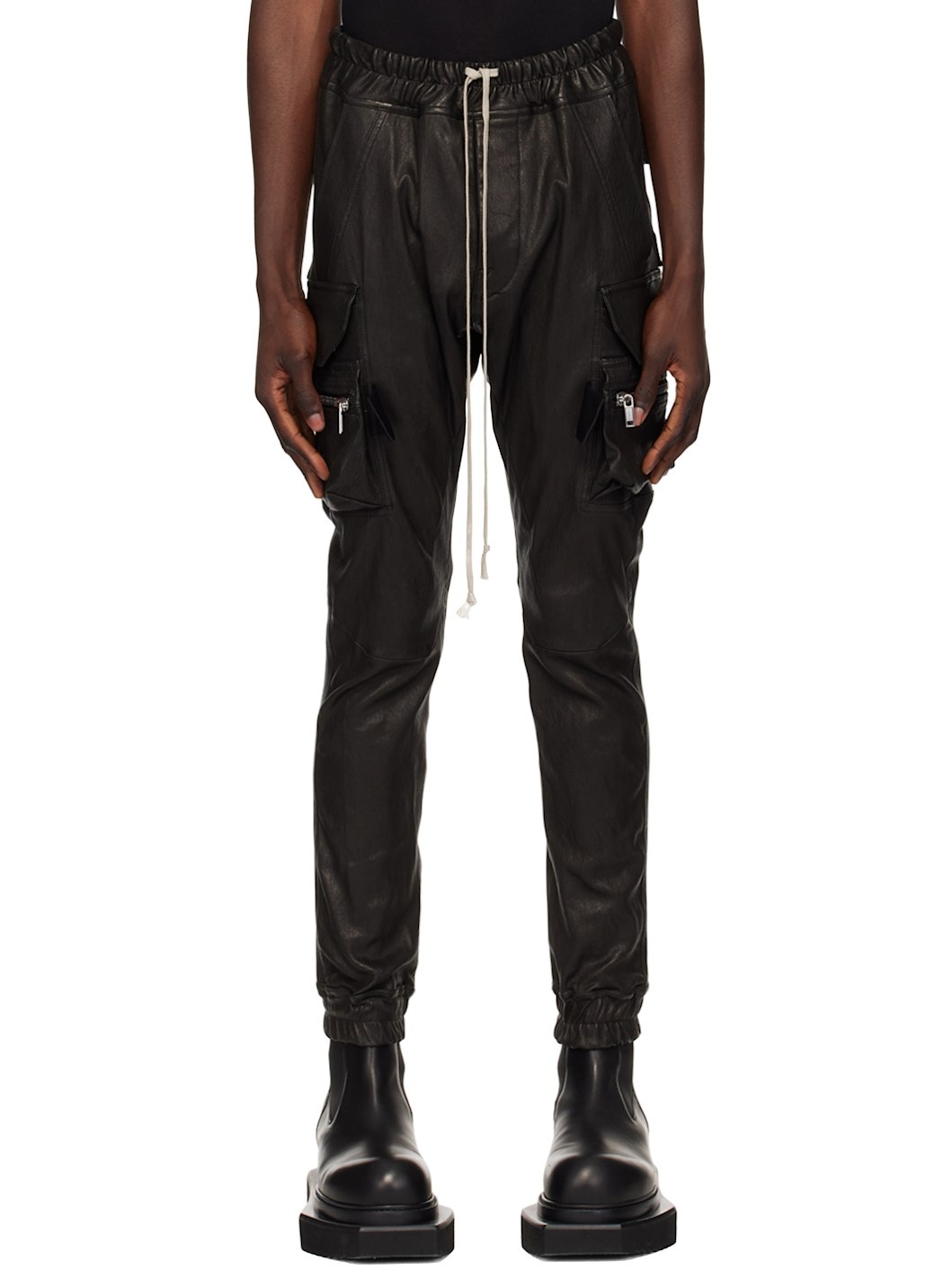 Black Porterville Mastodon Leather Trousers - 1