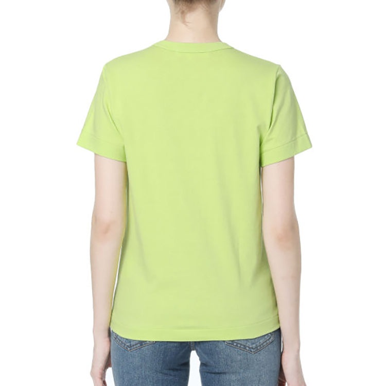 (WMNS) COMME des GARCONS PLAY Round Neck Short Sleeve Tee 'Green' AZ-T271-051-2 - 3
