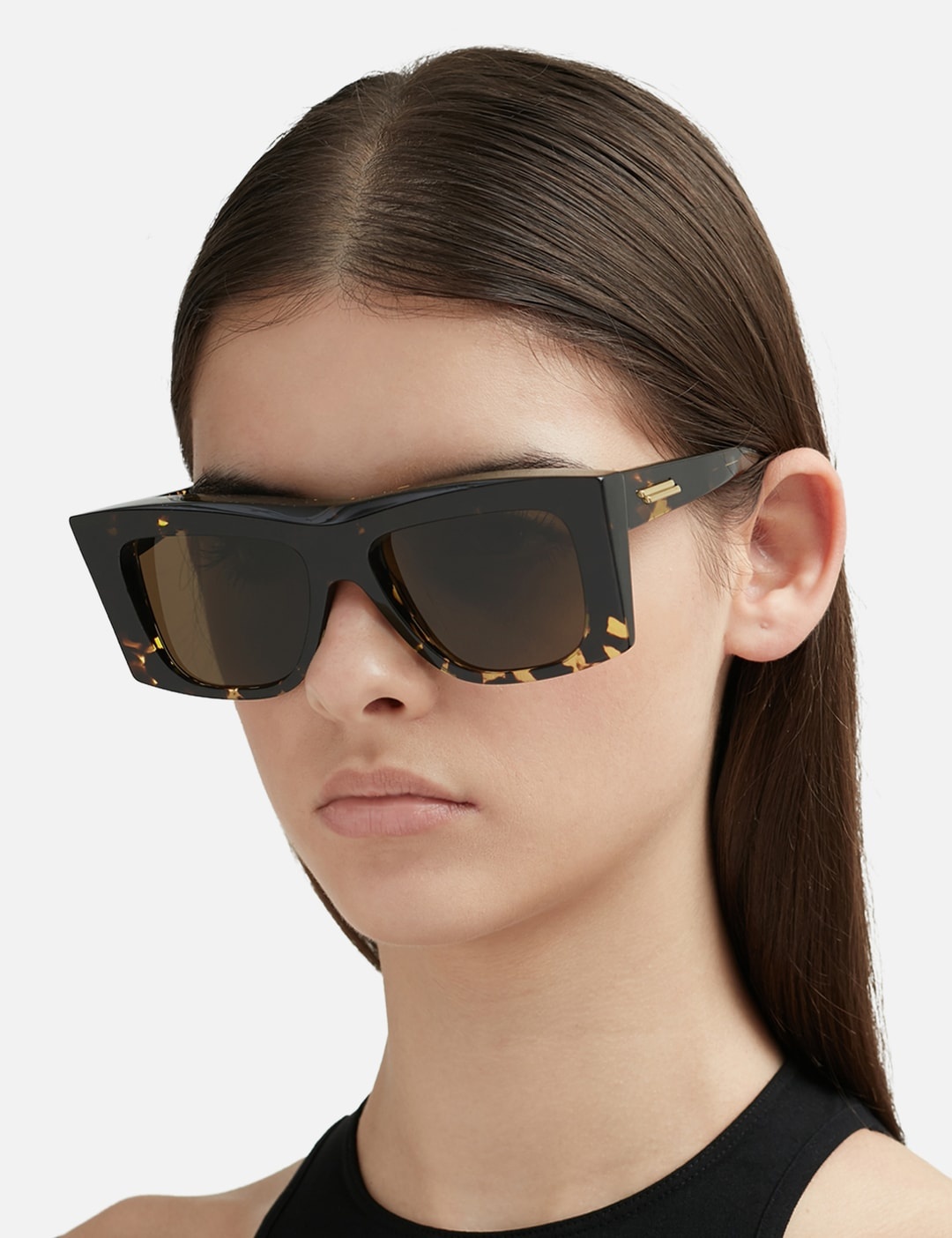 ボッテガヴェネタ Bottega Veneta VISOR RECYCLED ACETATE SQUARE SUNGLASSES