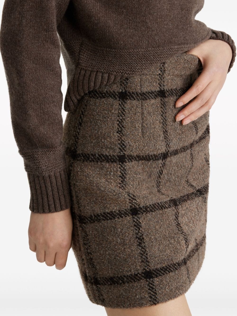 tweed mini skirt - 4