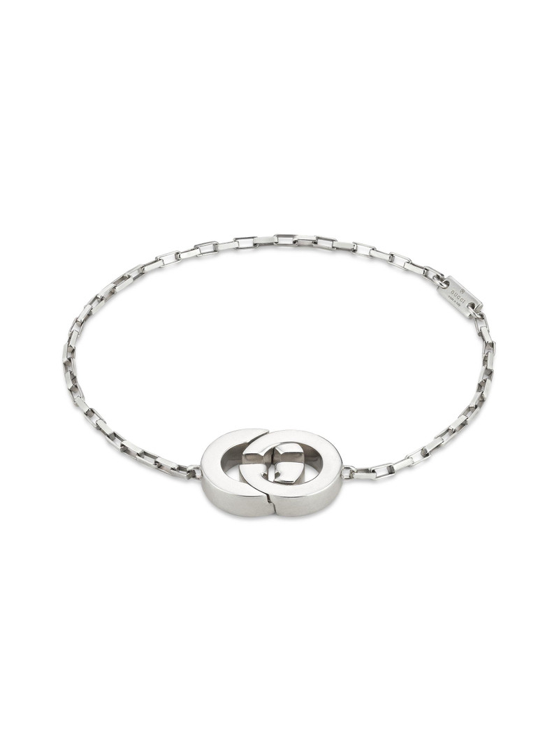Women's Interlocking Sterling Silver Bracelet - Silver 1