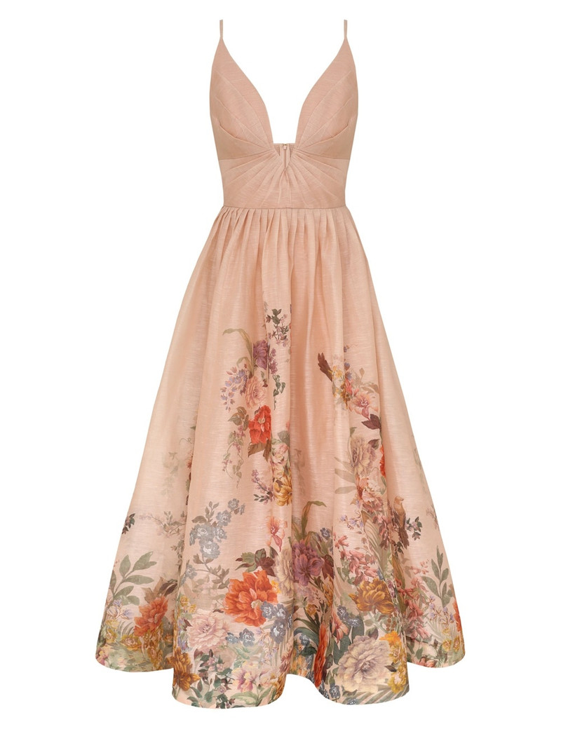 PAVILION V NECK MIDI DRESS 1