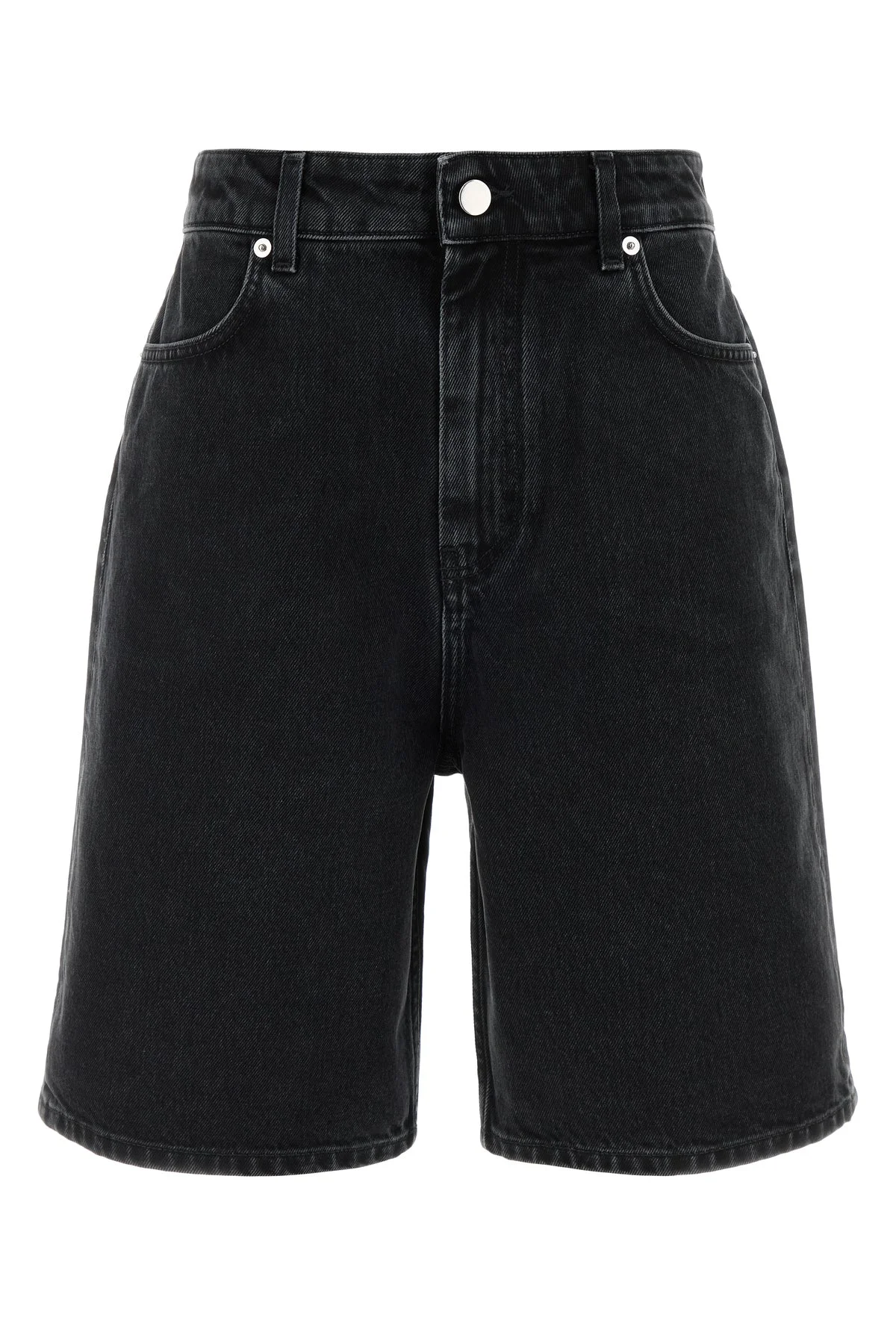 Black denim Isu bermuda shorts - 1