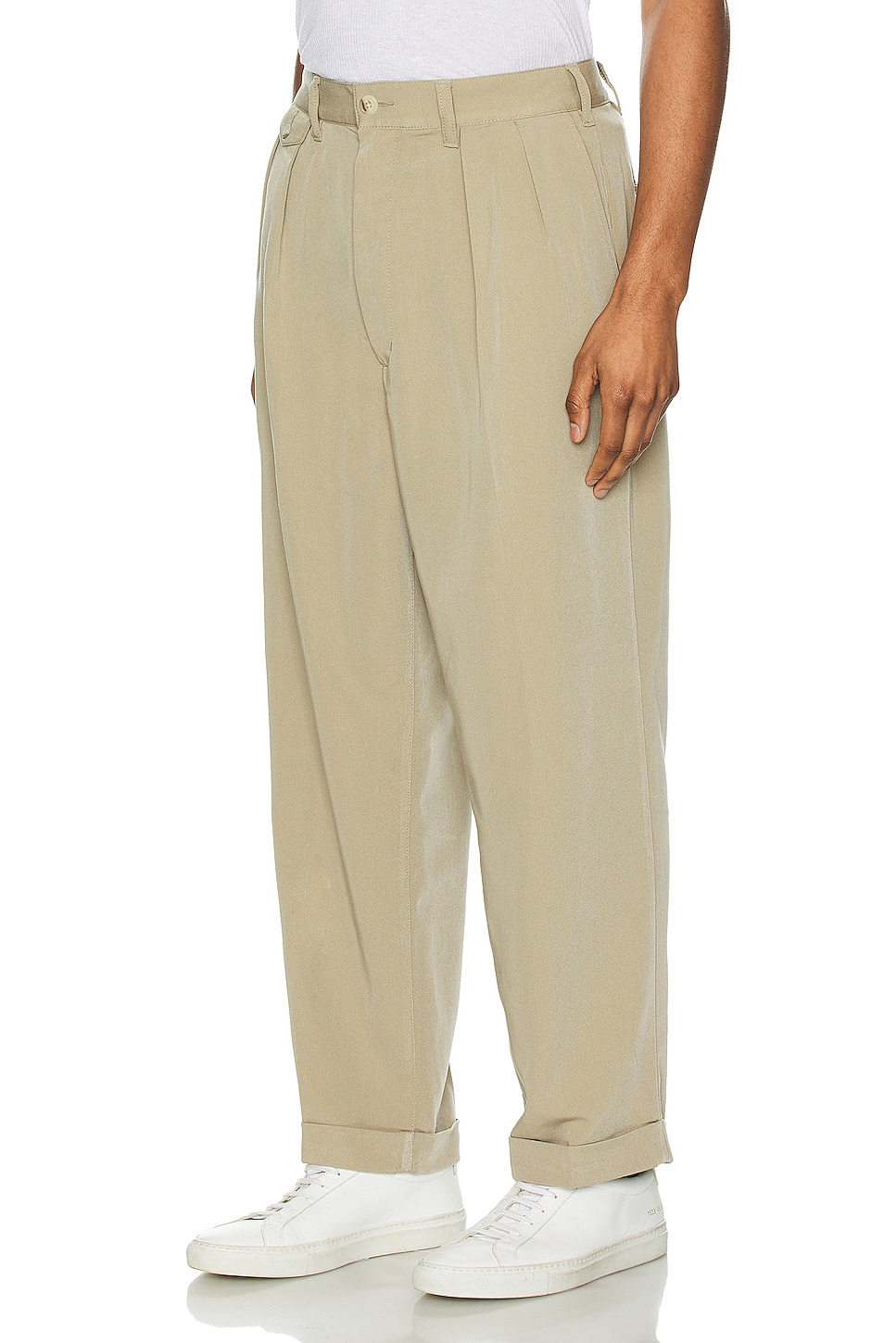 2 Pleats Trousers Pe Twill - 4