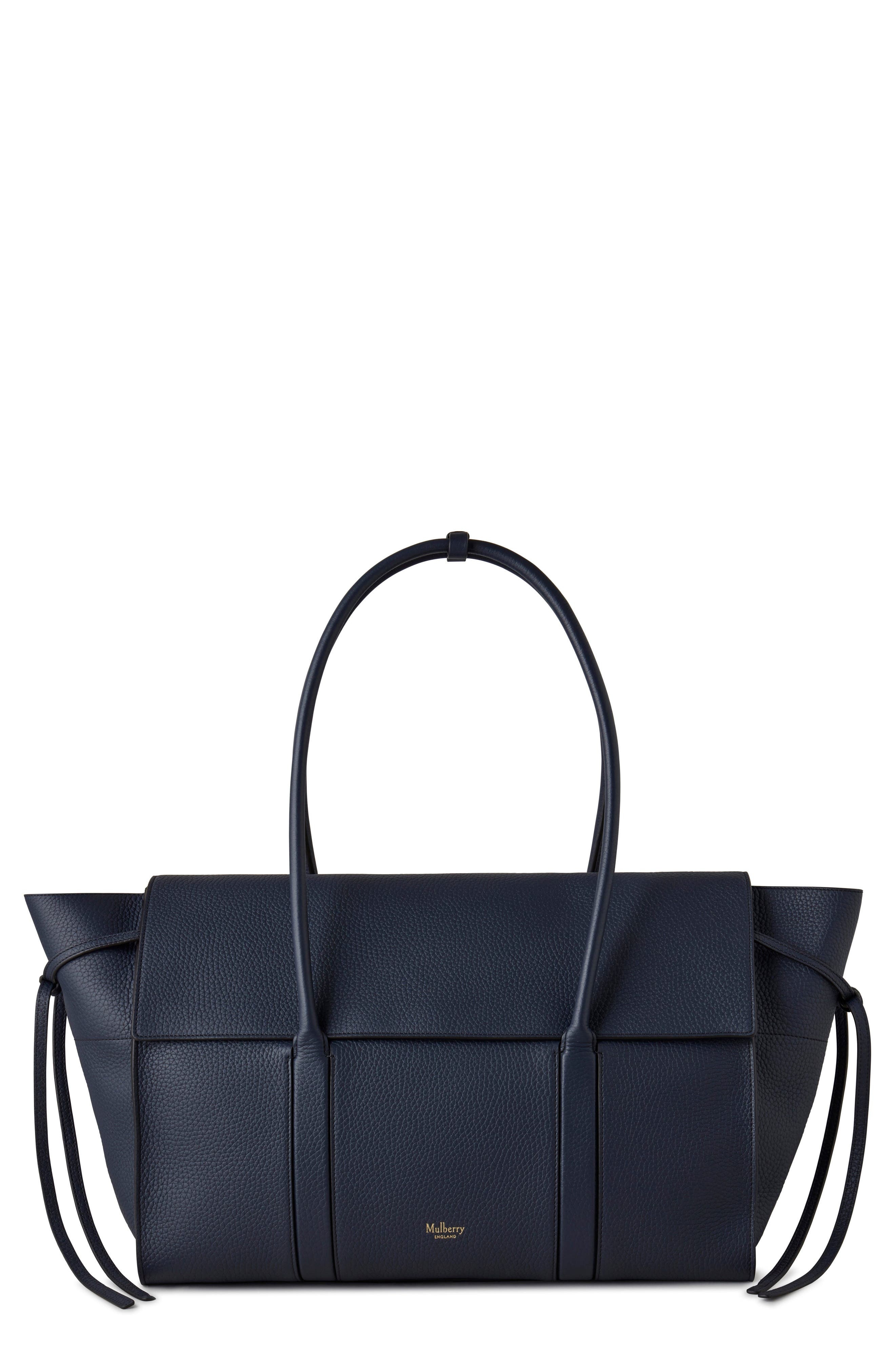 Mulberry Large Soft Bayswater Leather Satchel in Night Sky at Nordstrom - 1