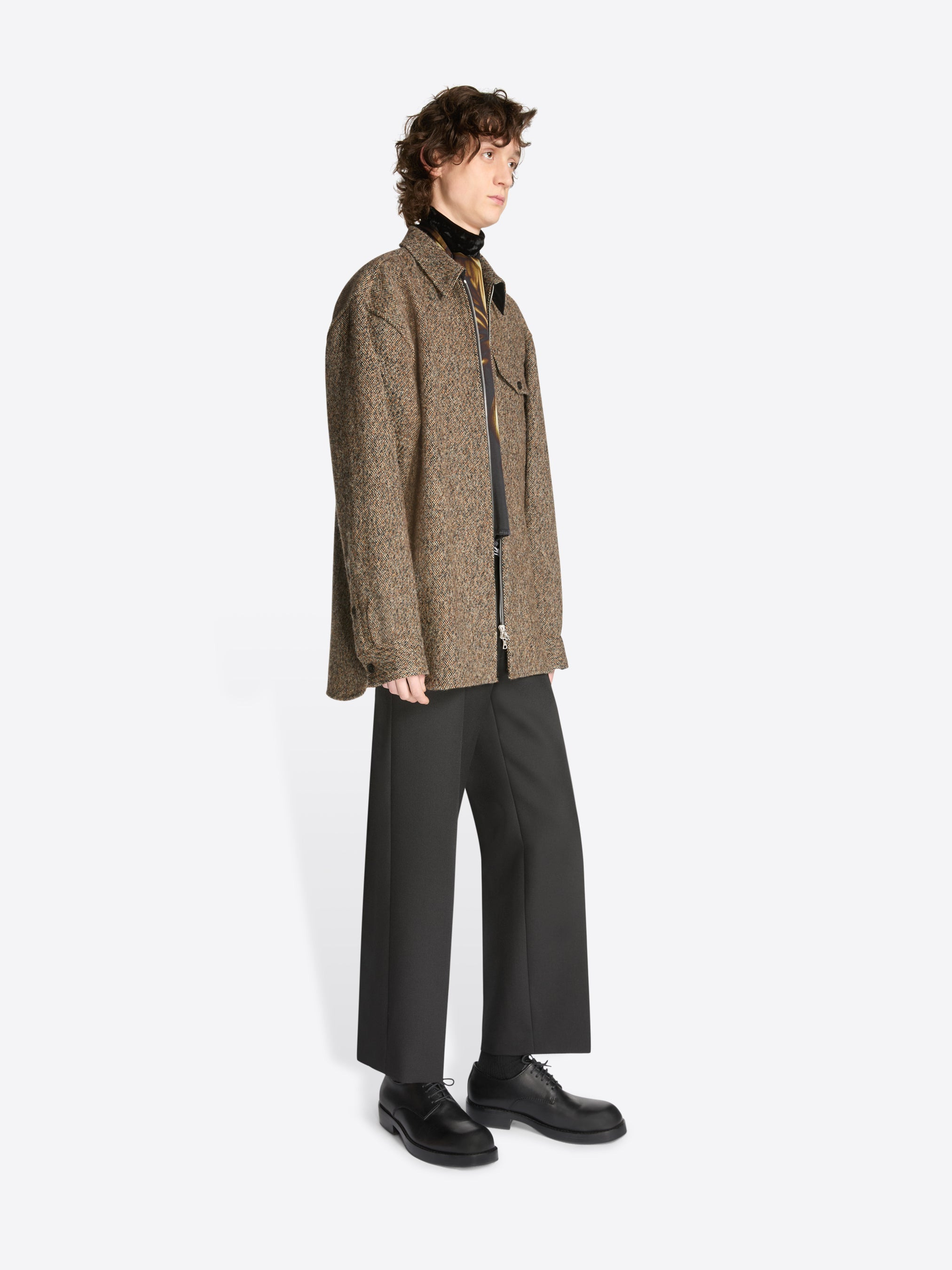 TWEED ZIPPED SHIRT - 3