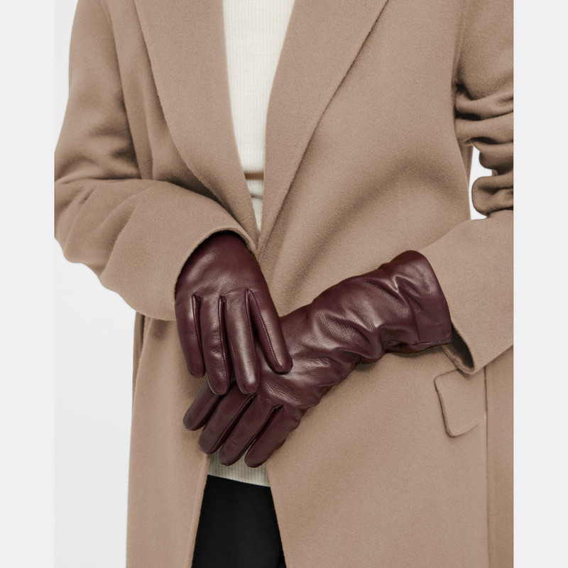 Theory Tech Gloves in Leather outlook