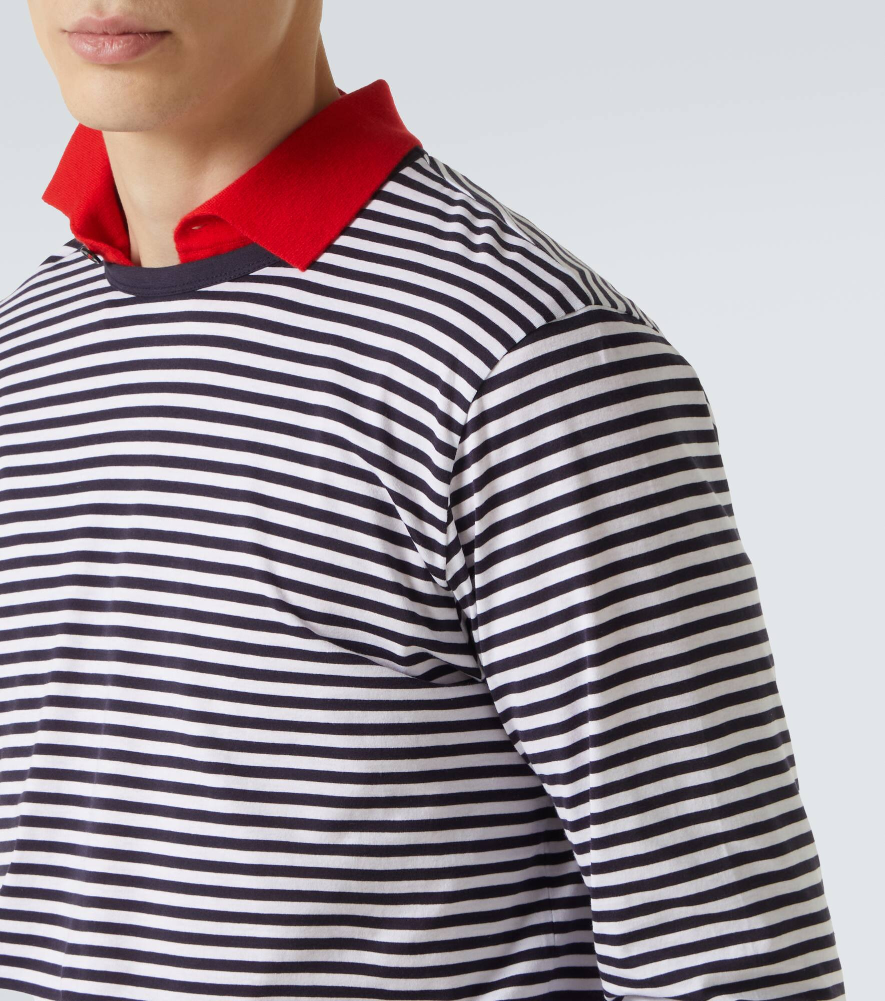 Striped cotton T-shirr - 5
