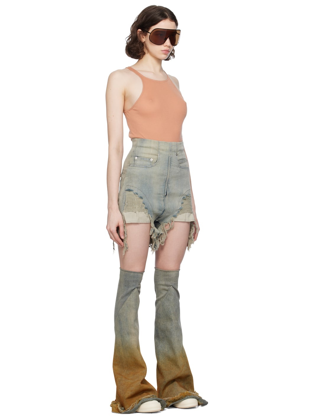 Blue Dirt Cutoffs Denim Shorts - 2