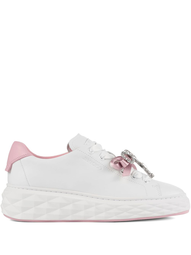 Diamond Light Maxi F crystal-bow sneakers 1