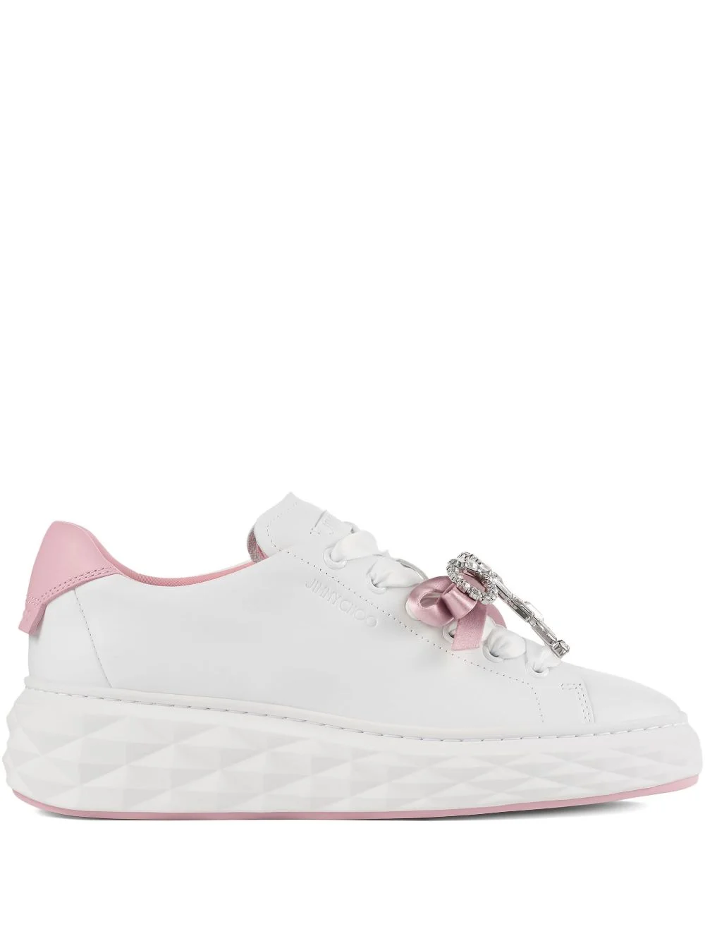 Diamond Light Maxi F crystal-bow sneakers - 1