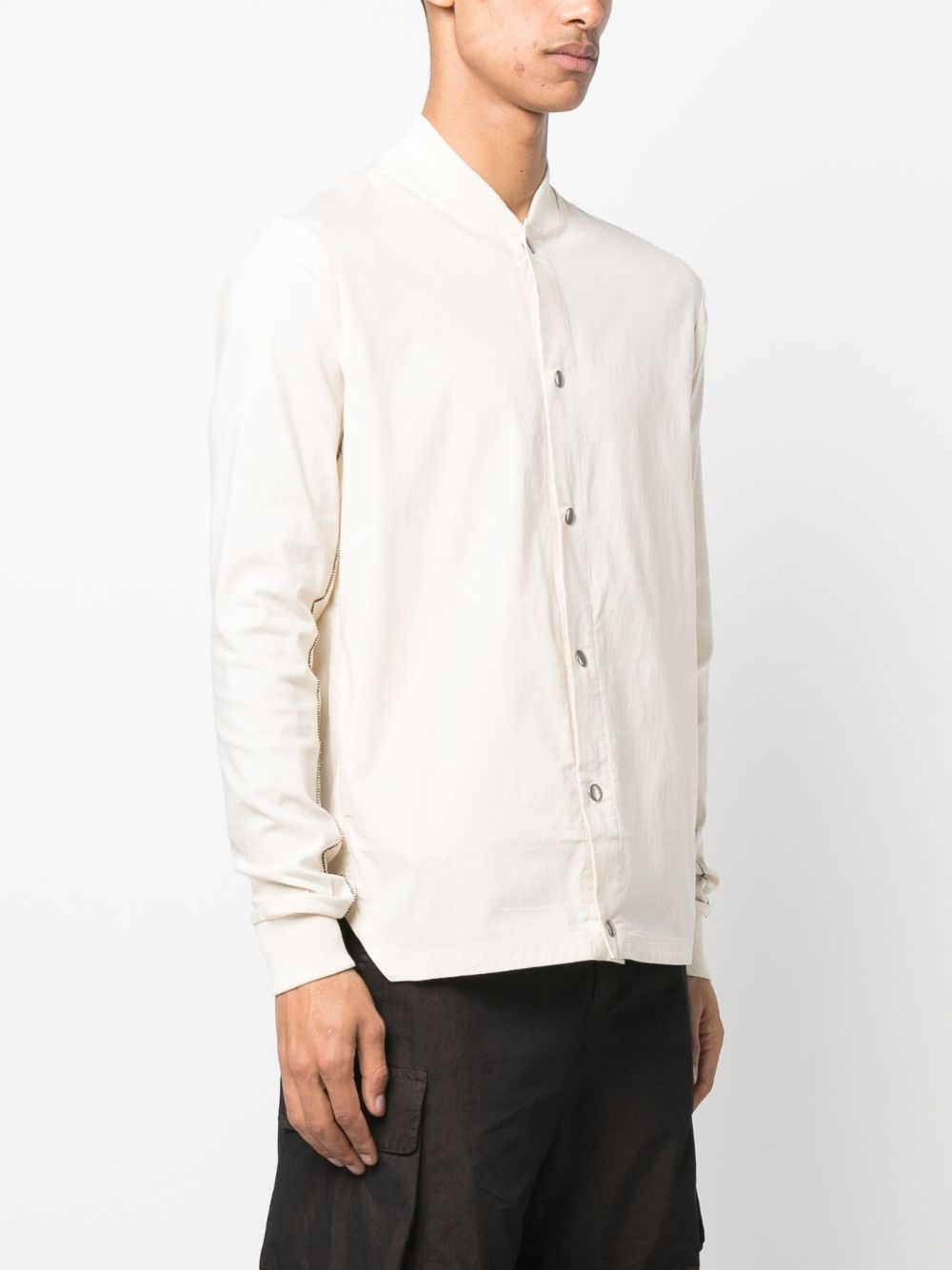 decorative-stitching bomber jacket - 3