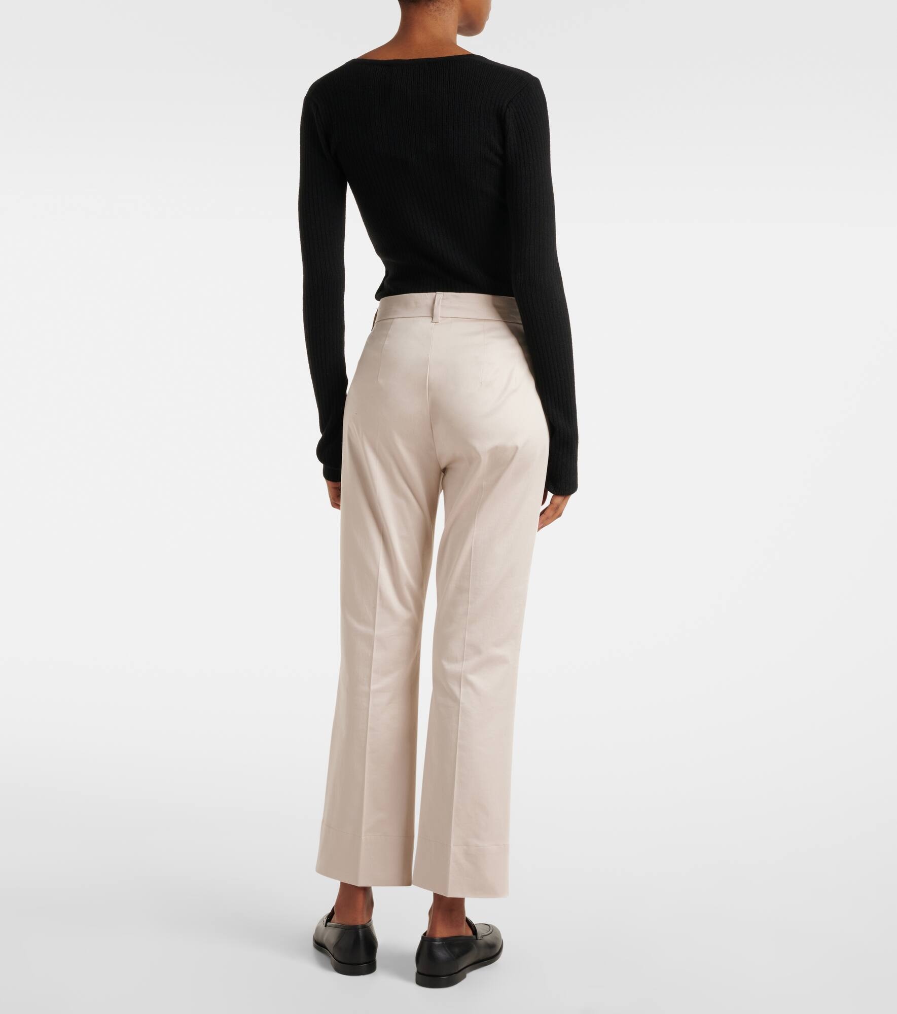 Felice cotton-blend wide-leg pants - 3