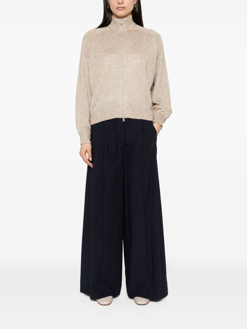 Brunello Cucinelli poplin wide trousers outlook