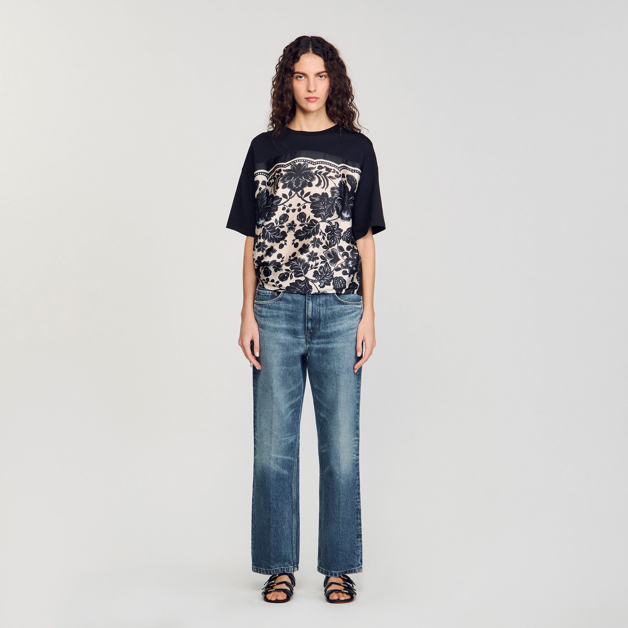 FLORAL MOTIF T-SHIRT - 2