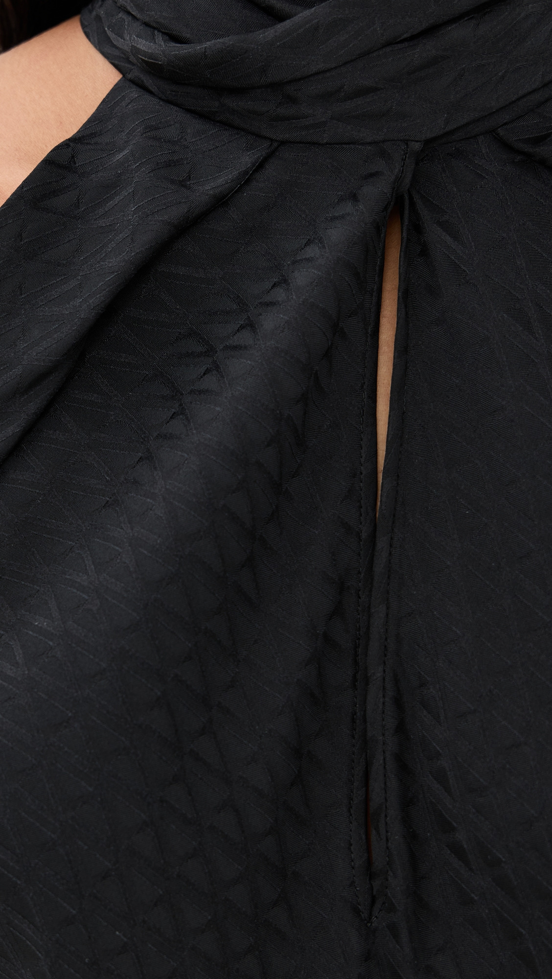 Blouse V Monogram Jacquard Silk Satin - 5