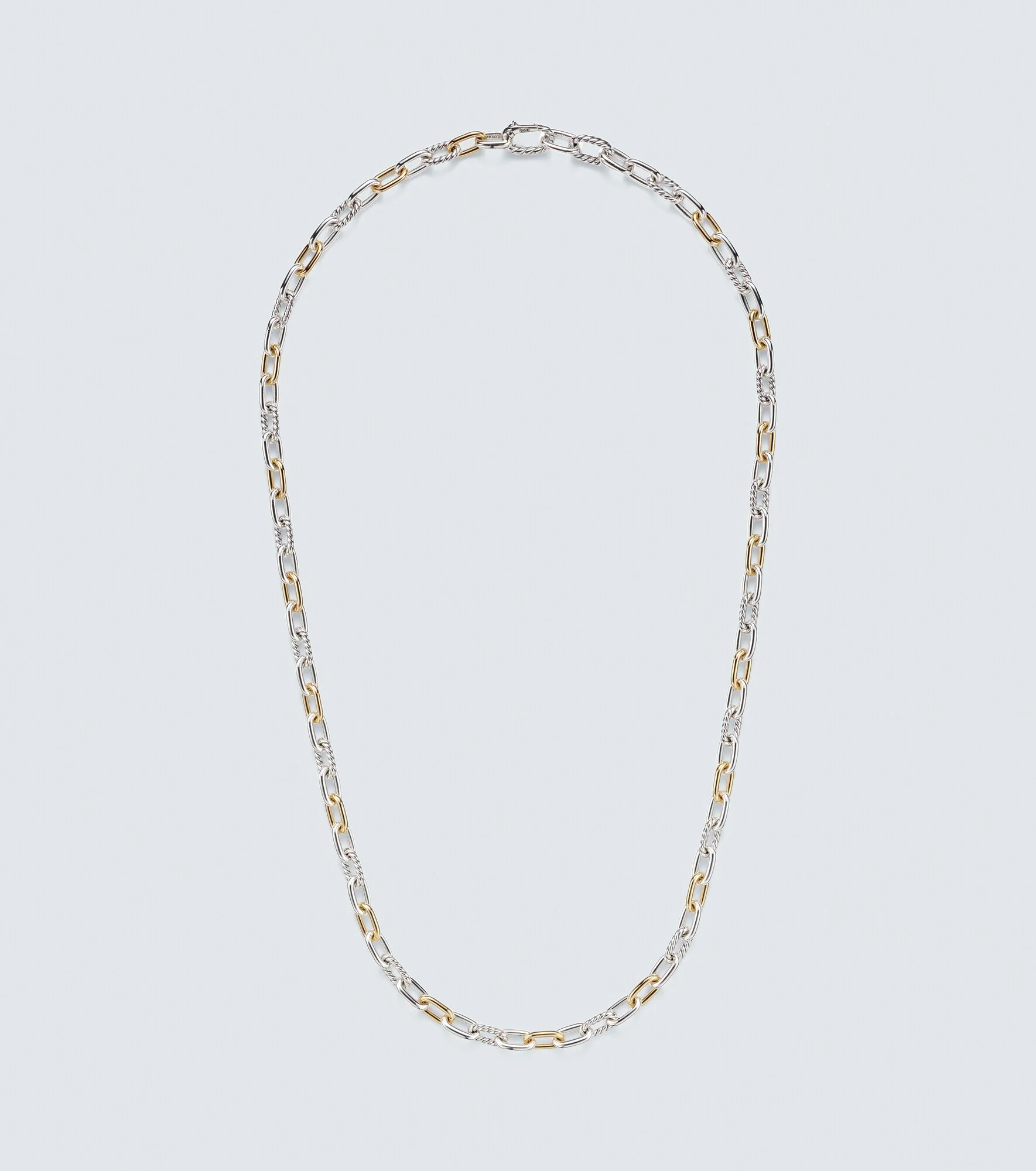 DY Madison® sterling silver and 18kt gold chain necklace - 1