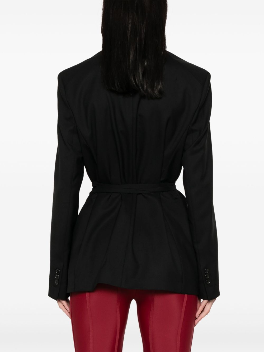 waisted blazer - 4