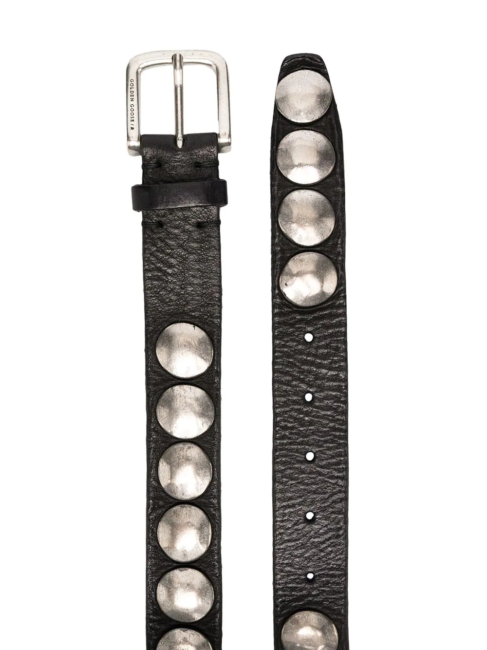 disc-embellished belt - 2