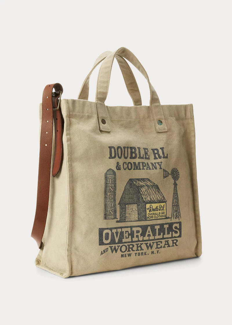 RRL by Ralph Lauren Logo Canvas Carpenter Tote outlook