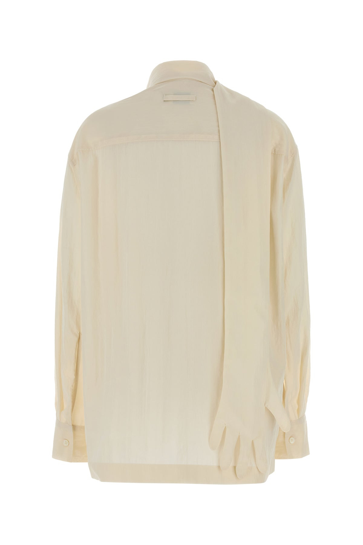 Ivory lyocell blend blouse - 2