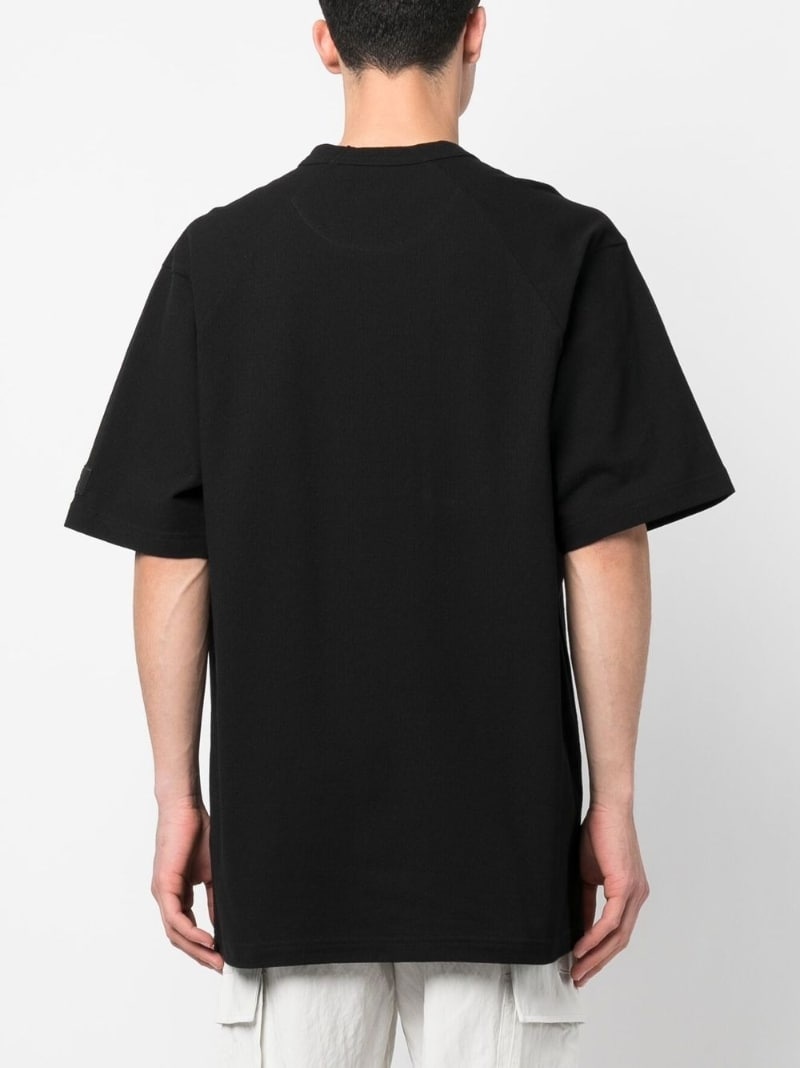 oversize-arm cotton T-shirt - 4