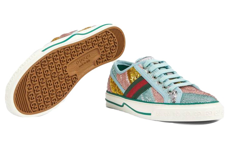 (WMNS) Gucci Tennis 1977 'Sequin - Multi' 652622-2MO10-8492 - 5