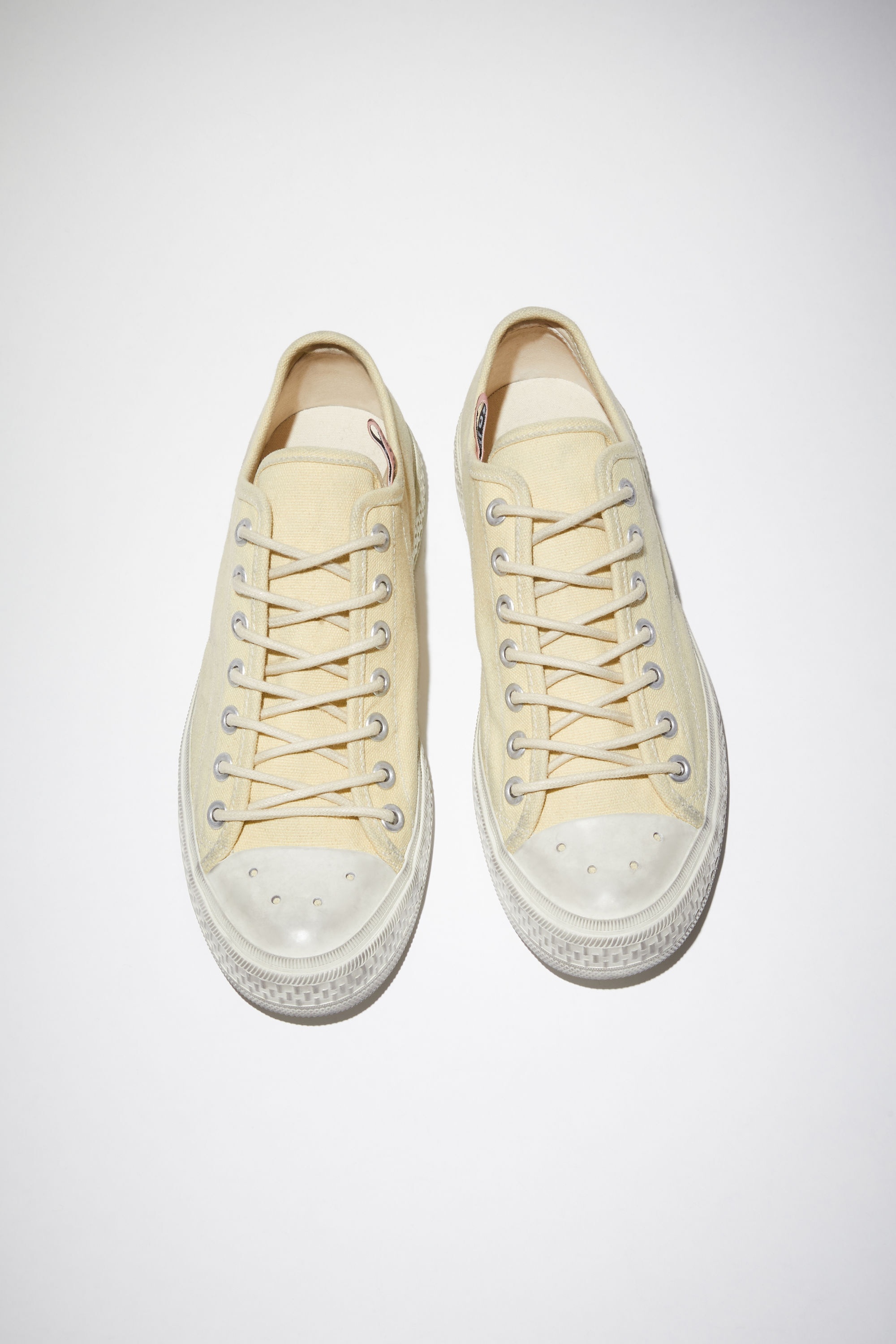 Low top sneakers - Pale yellow/off white - 2