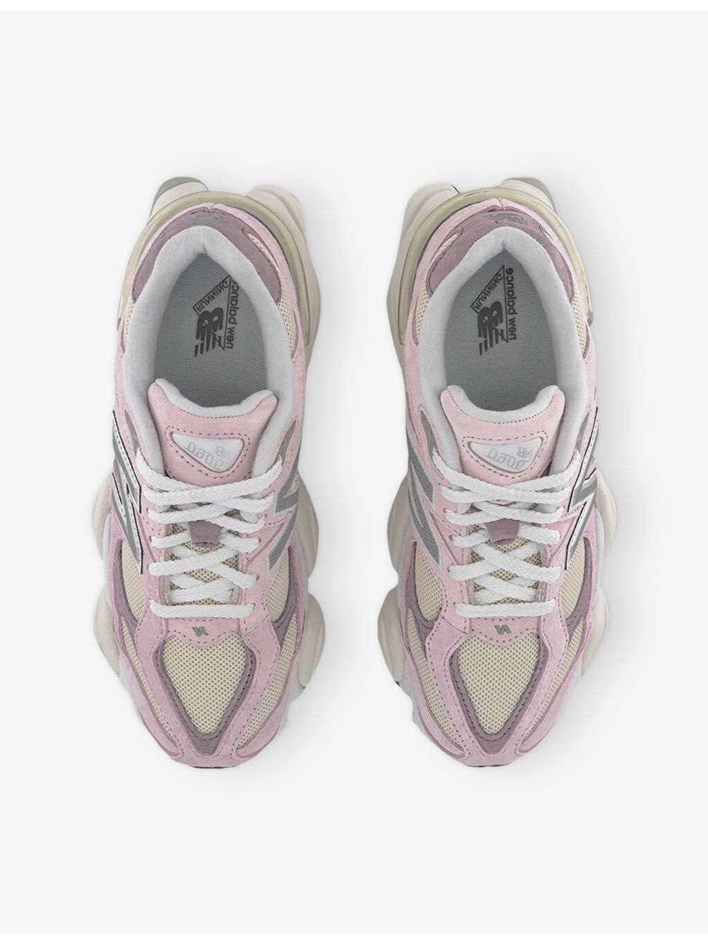 9060 Suede and Mesh Low-Top Trainers - 2