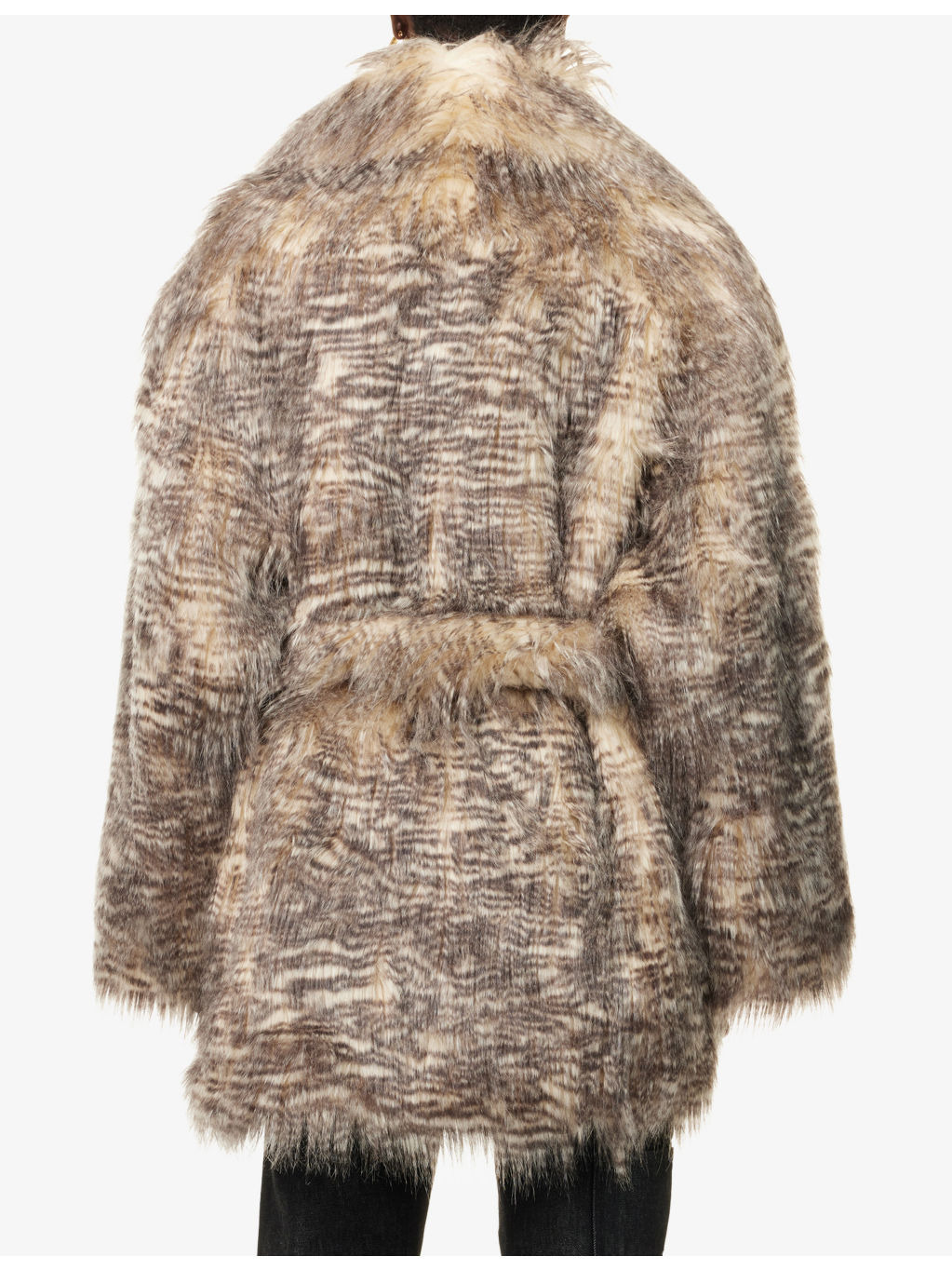 Juno Belted Faux-Fur Coat - 4