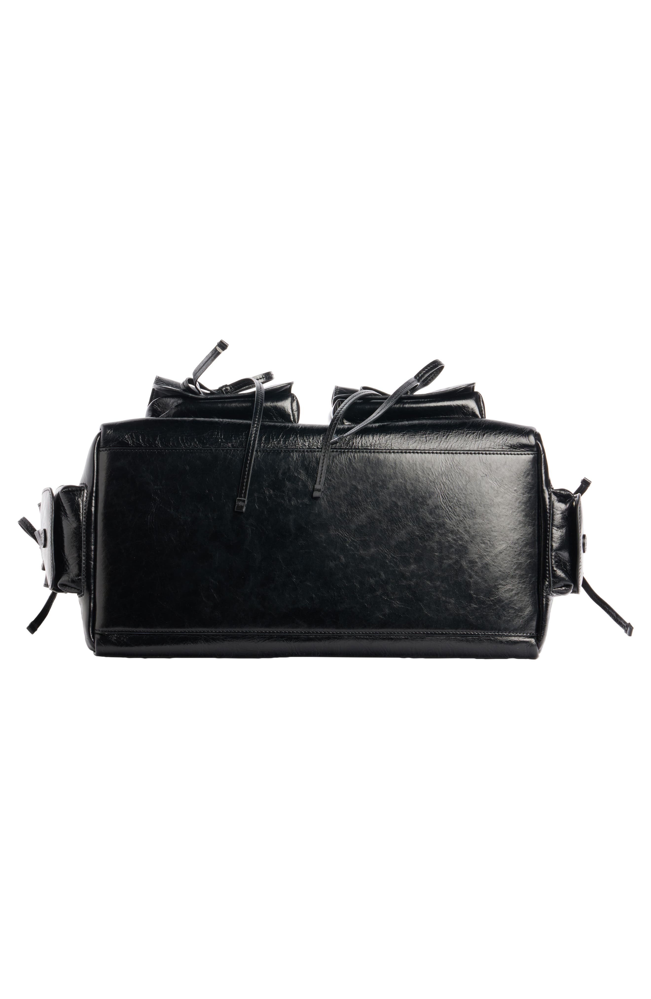 Acne Studios Multipocket Crinkled Leather Tote in Black at Nordstrom - 5
