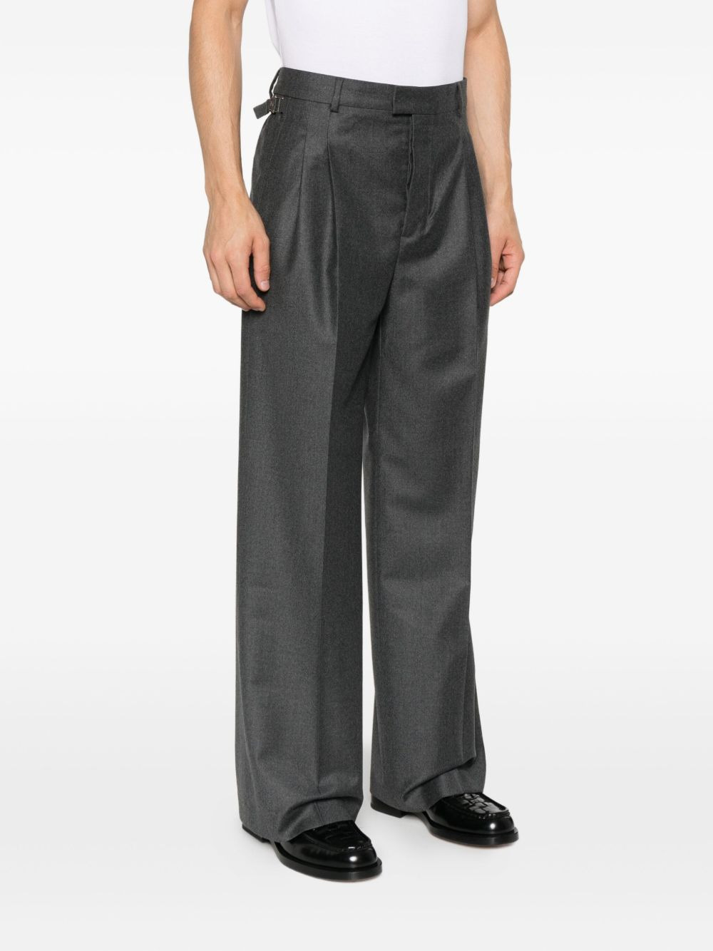 pleated tab trousers - 3