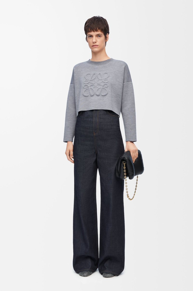 Loewe Short Anagram sweater in wool outlook