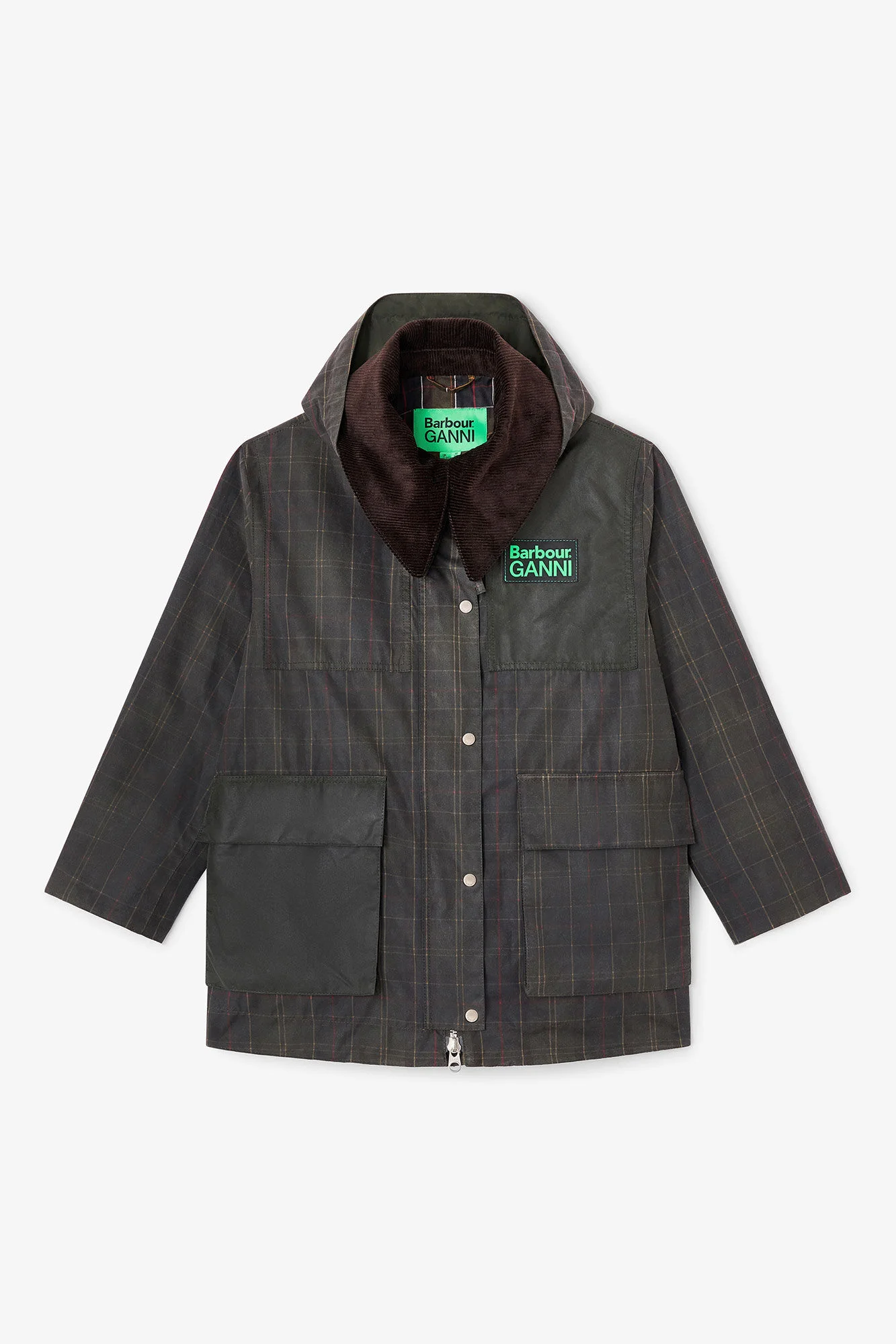 WAXED JACKET IN GREEN - 1