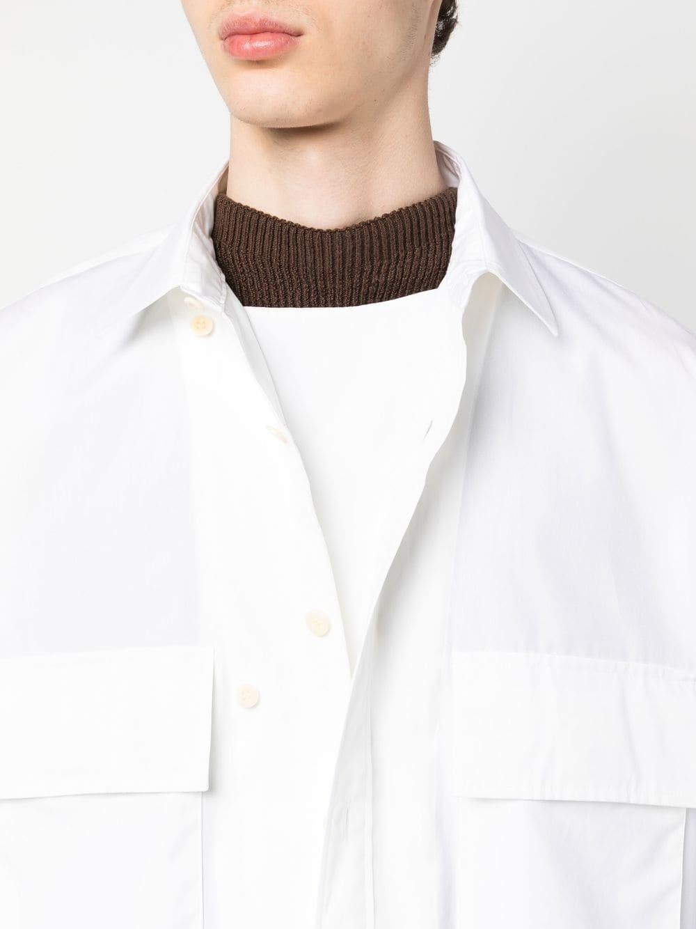 flap-pockets short-sleeved shirt - 5