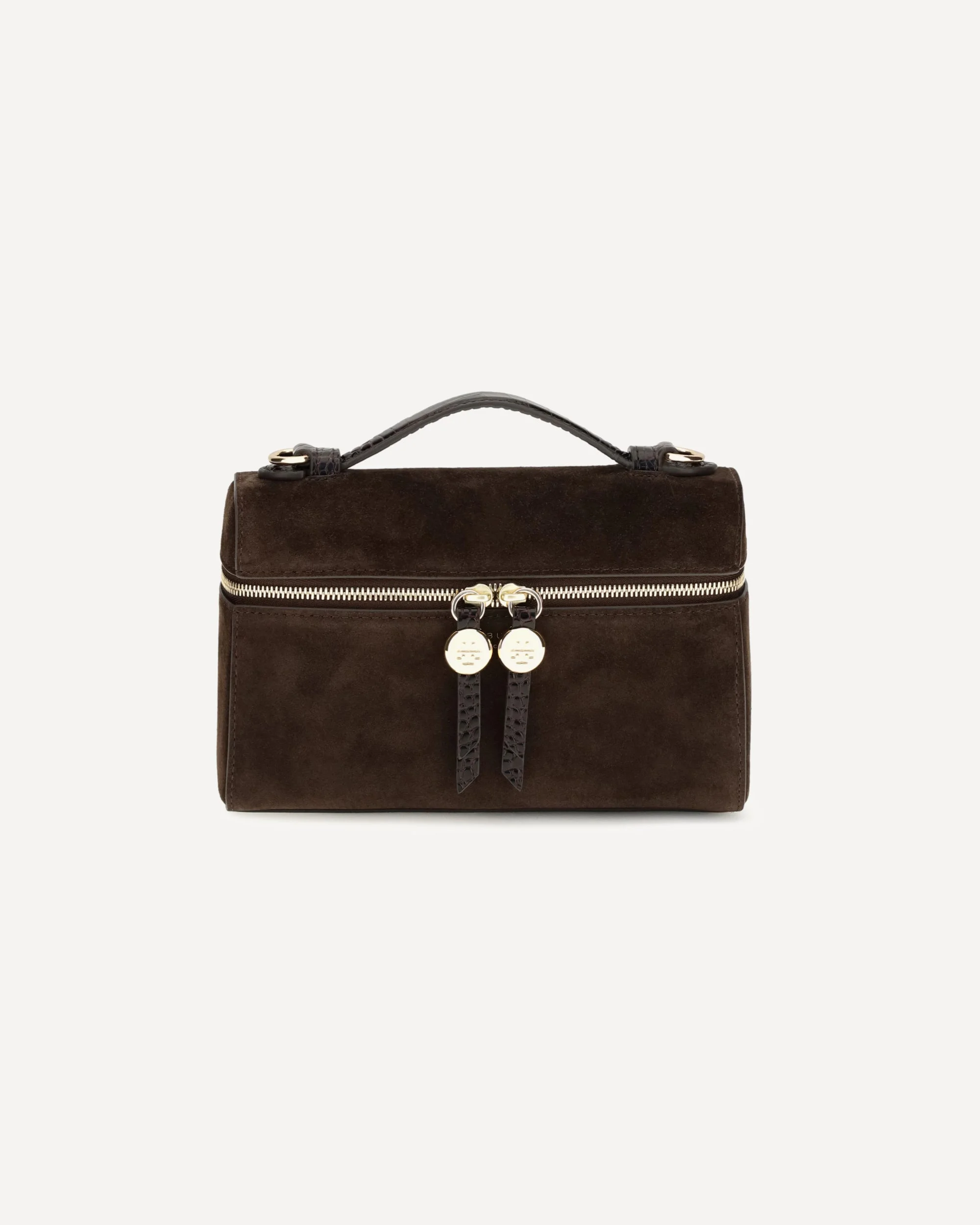 Romy Slim suede Top Handle Bag - 1