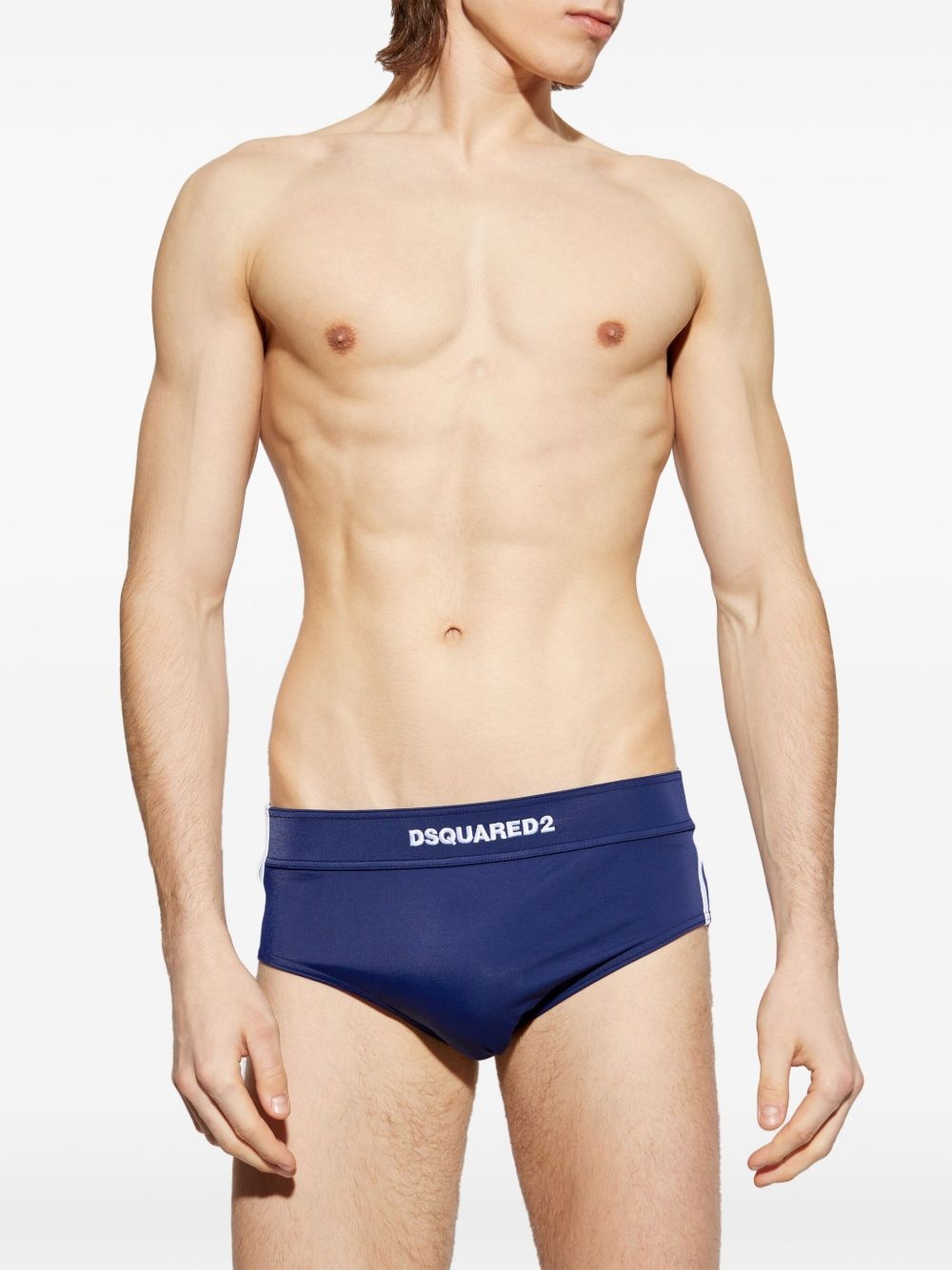 logo-embroidered swim trunks - 2