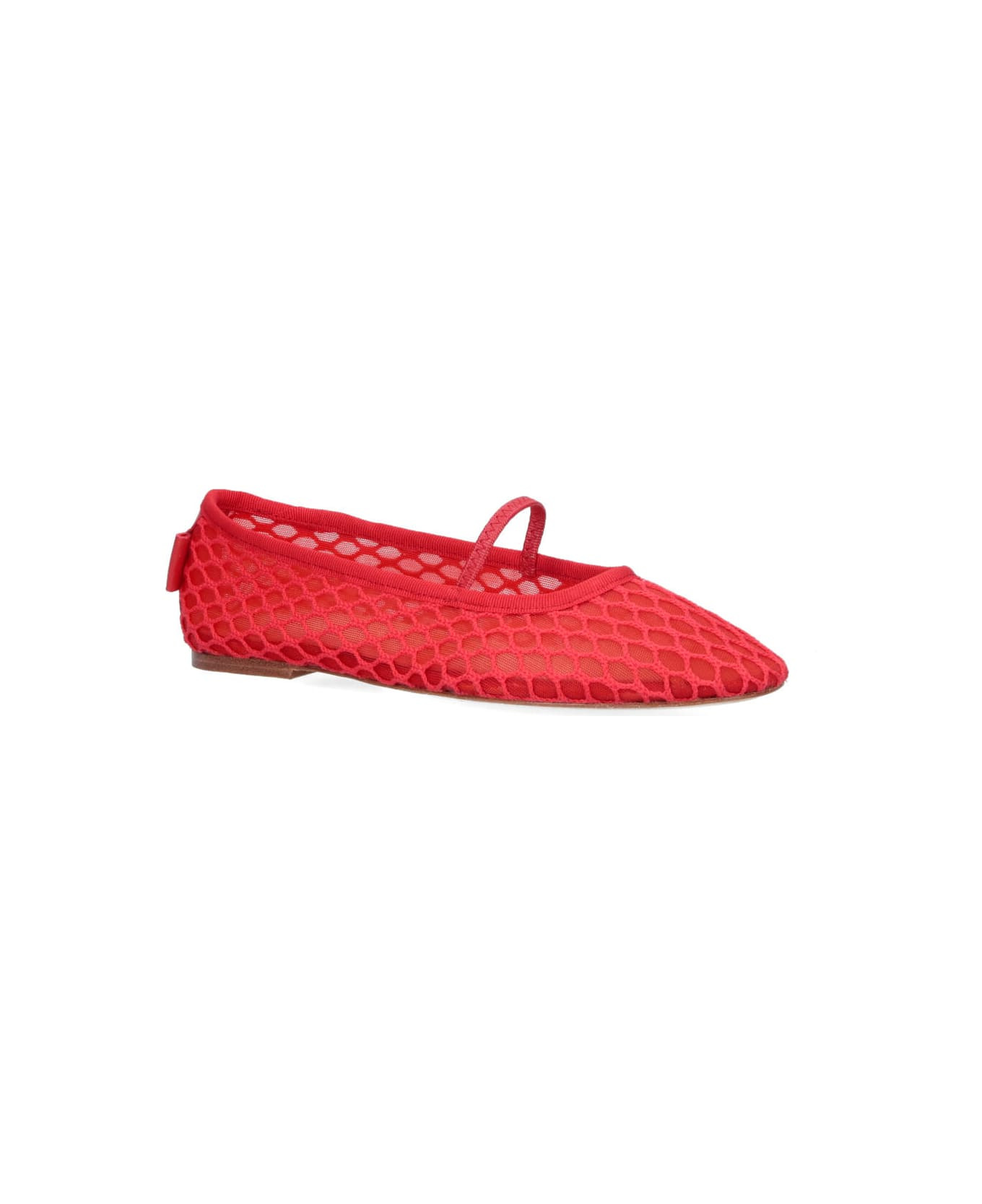 "swan" Mesh Ballet Flats - 2