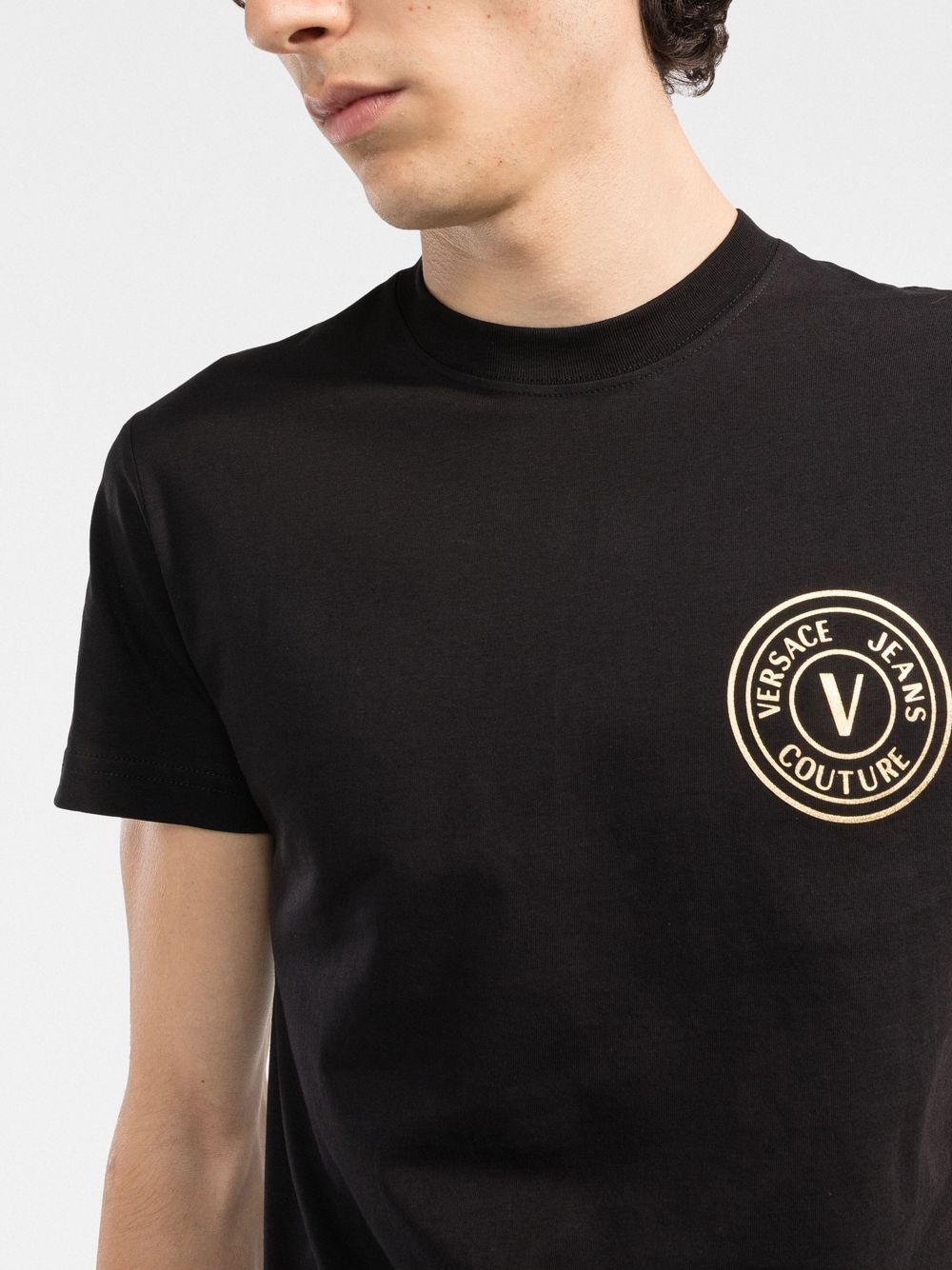 V Emblem cotton T-shirt - 5