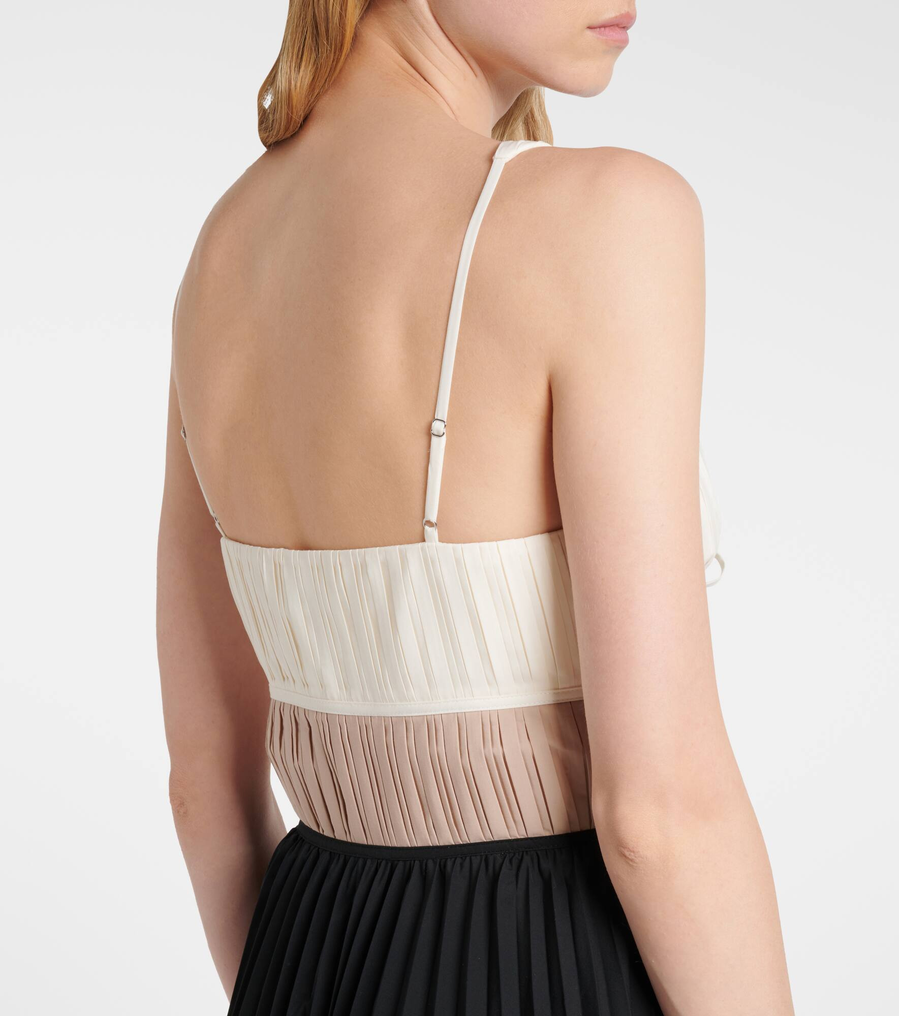 Stephanie pleated poplin midi dress - 6
